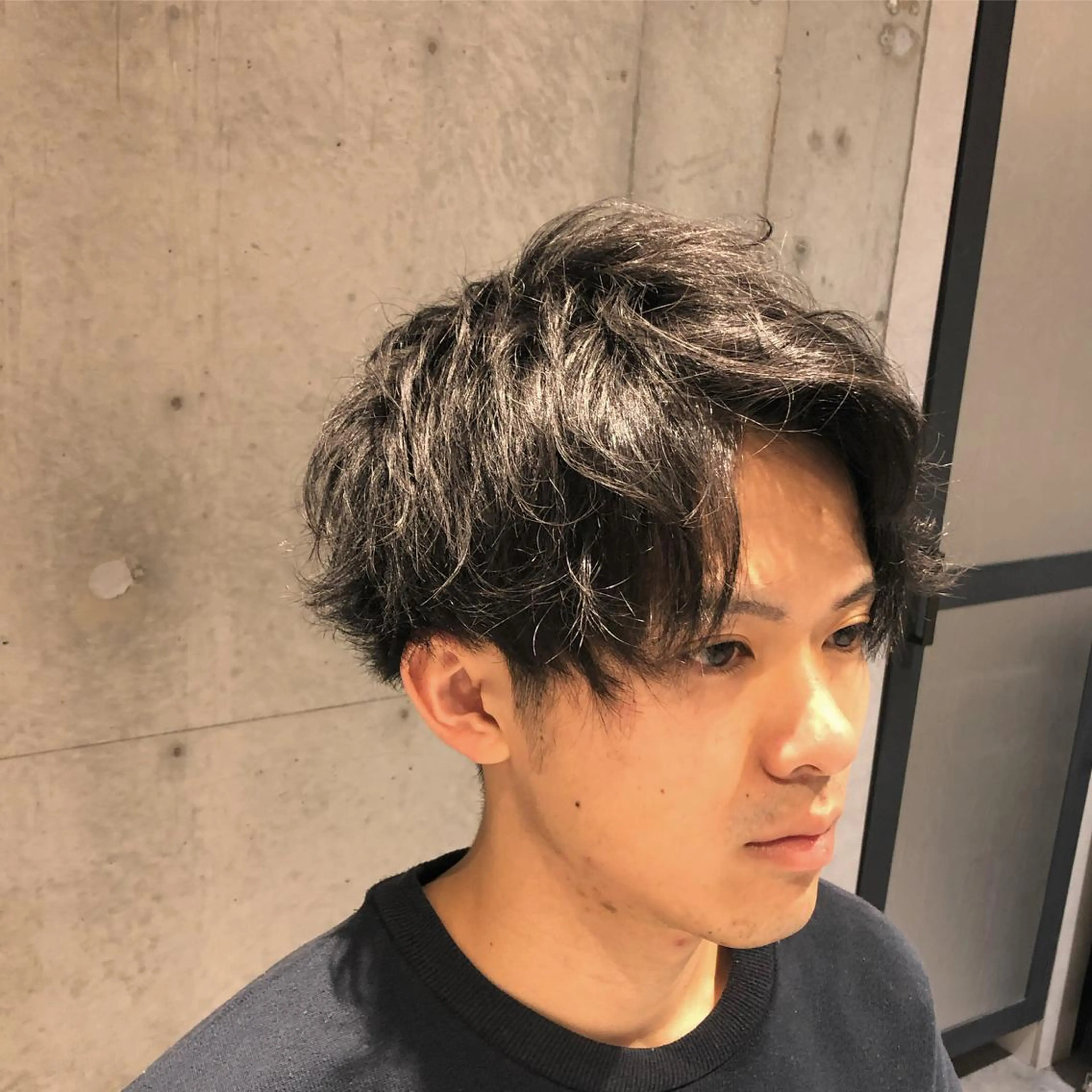 メンズ アップバング カット HINATA ひなたのヘアスタイル