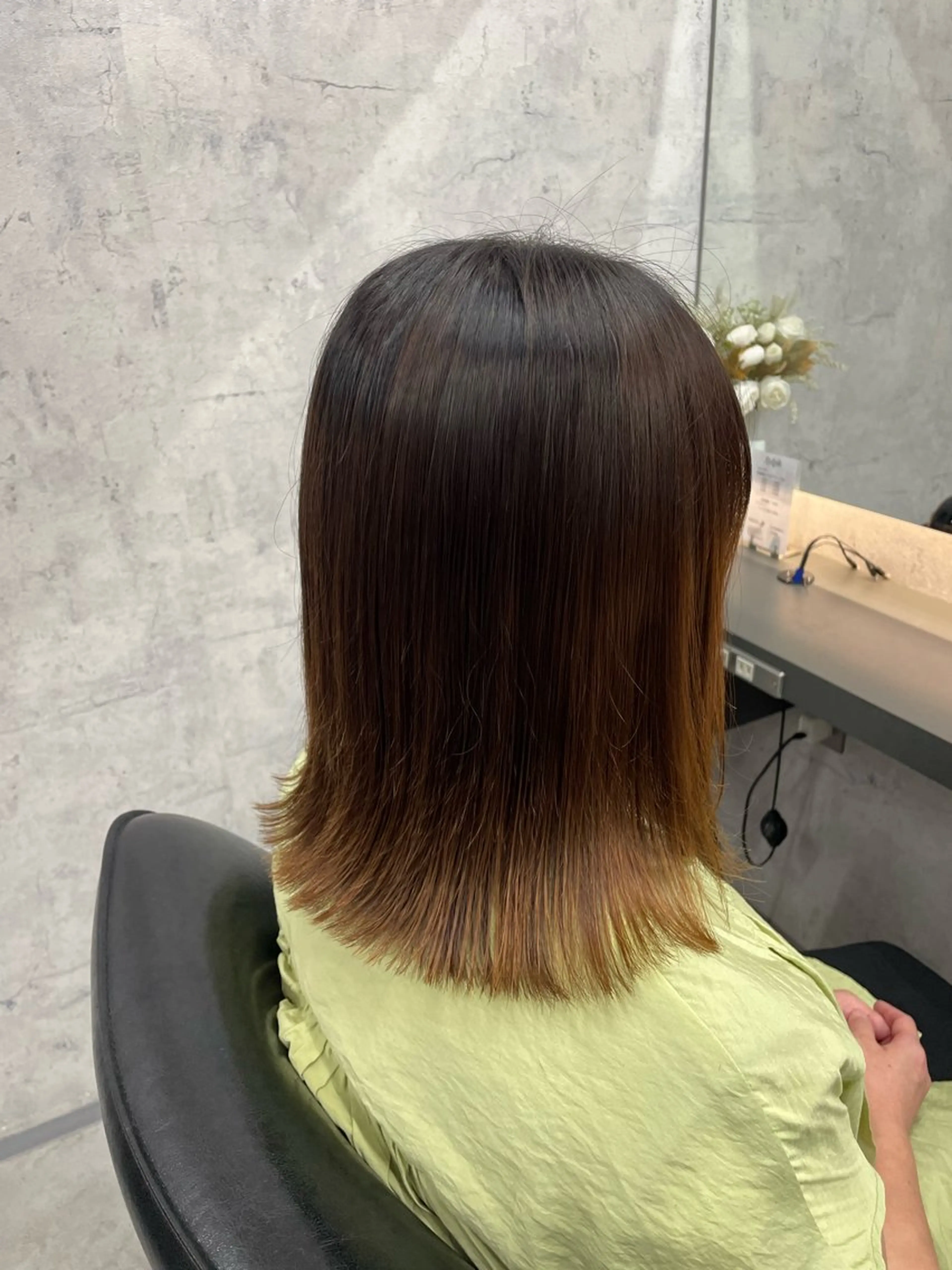 セミロング レイヤー×顔周 り×髪質改善/MIUのヘアスタイル