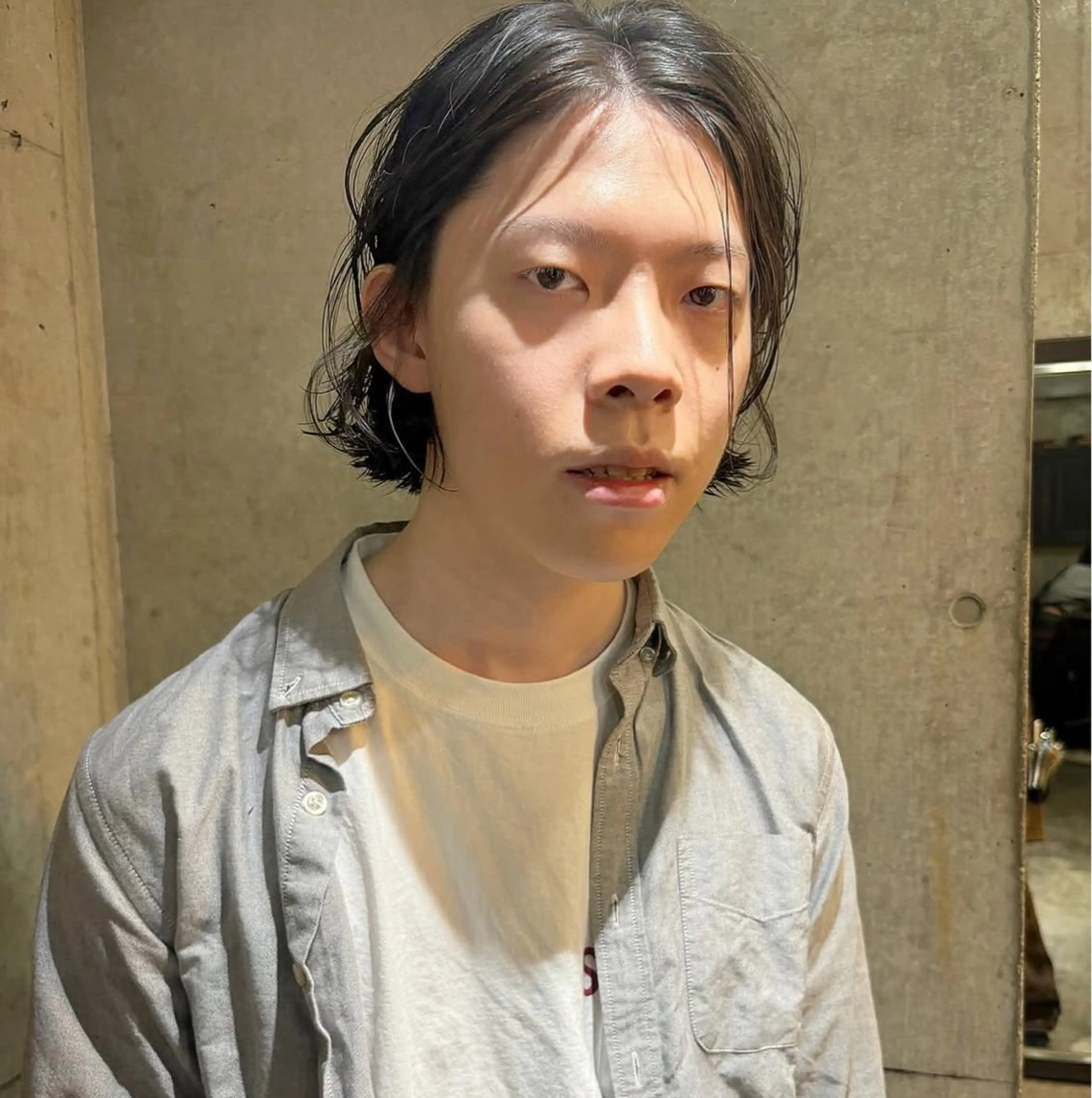 ショート カラー パーマ ヘアアレンジ メンズ キッズ カット パーマ デザインパーマ メンズカット 郁美のヘアスタイル