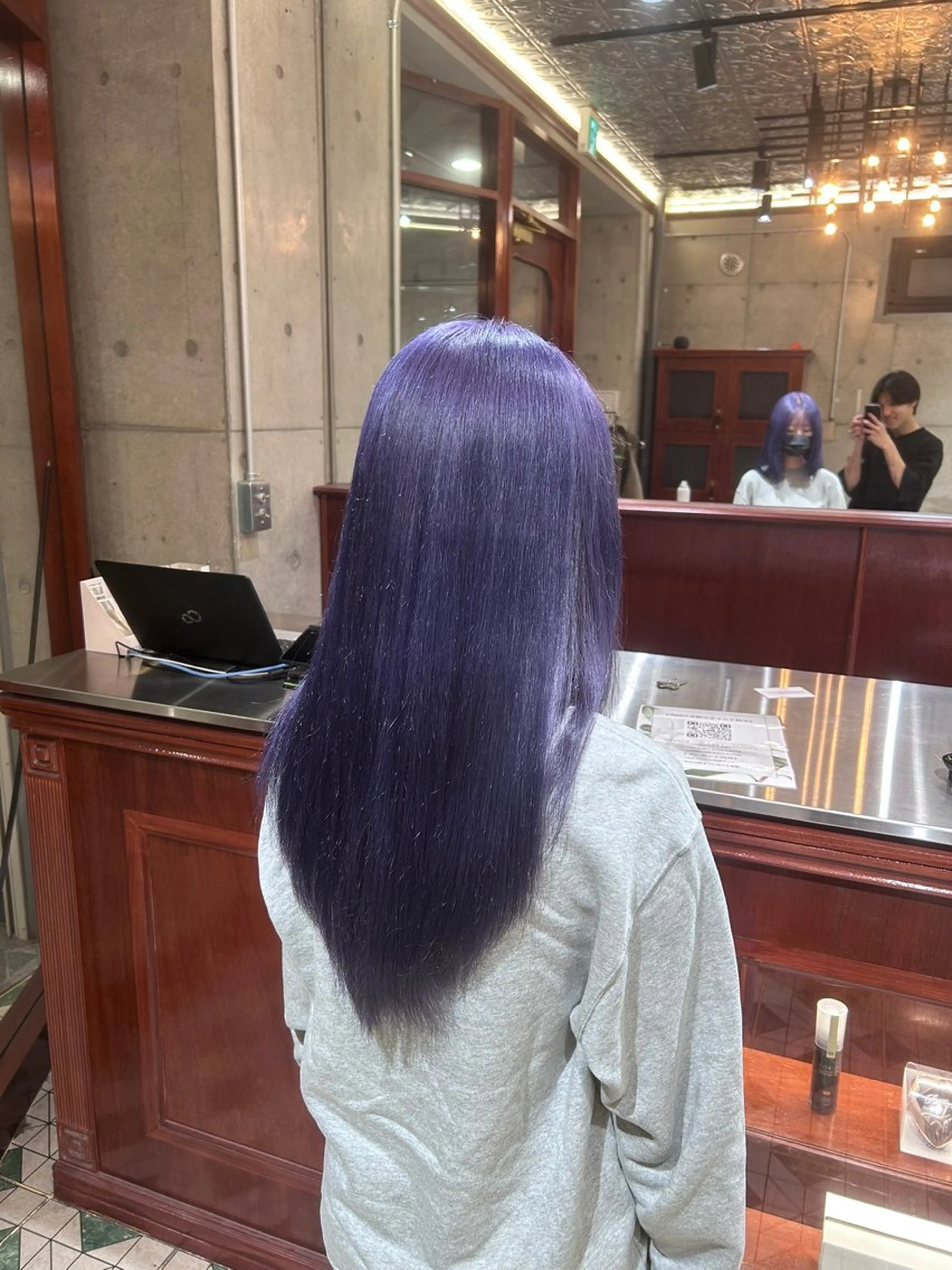 ロング カラー ヘアカラー 閼伽井 誇和のヘアスタイル