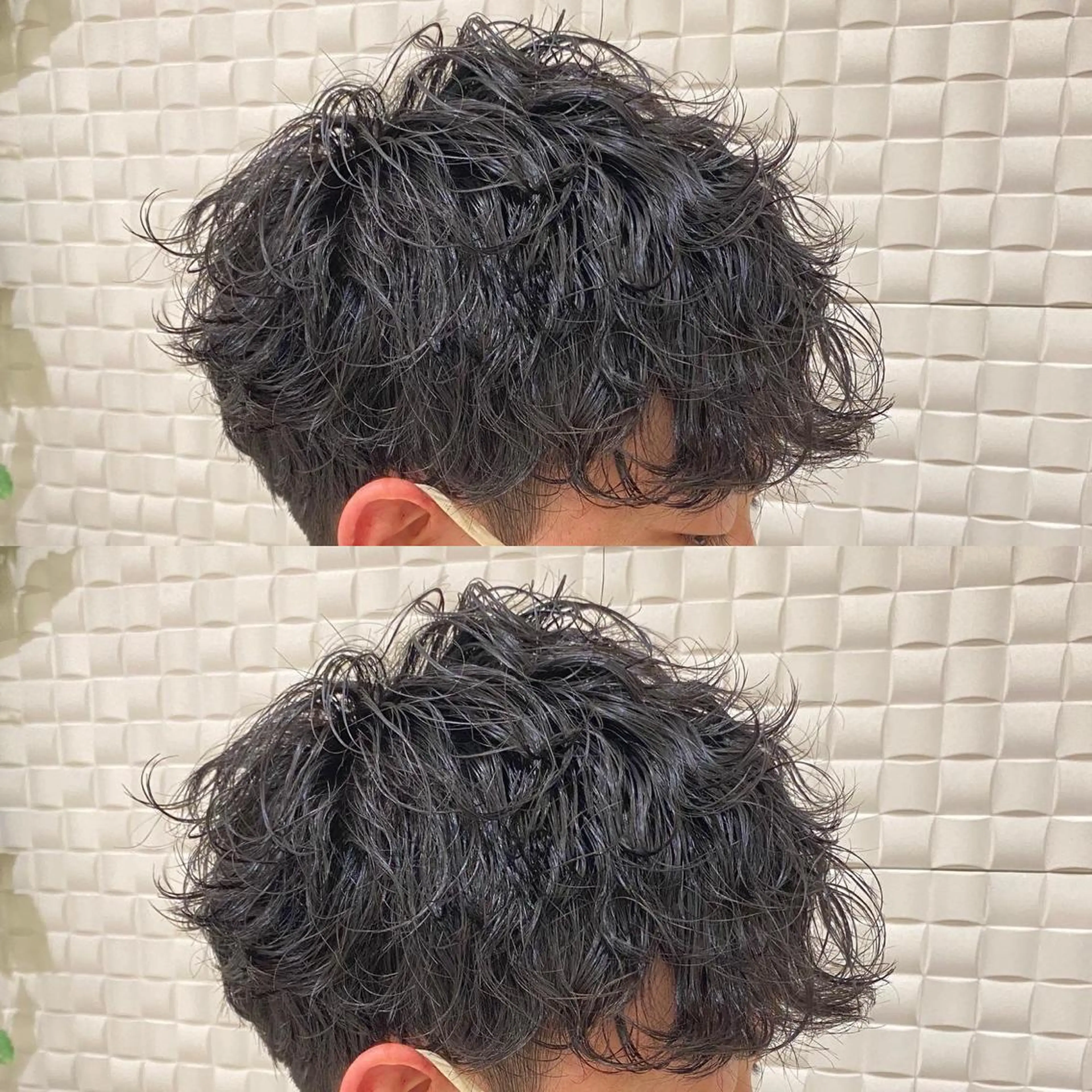 ミディアム 新宿メンズパーマ ヨモギダのヘアスタイル