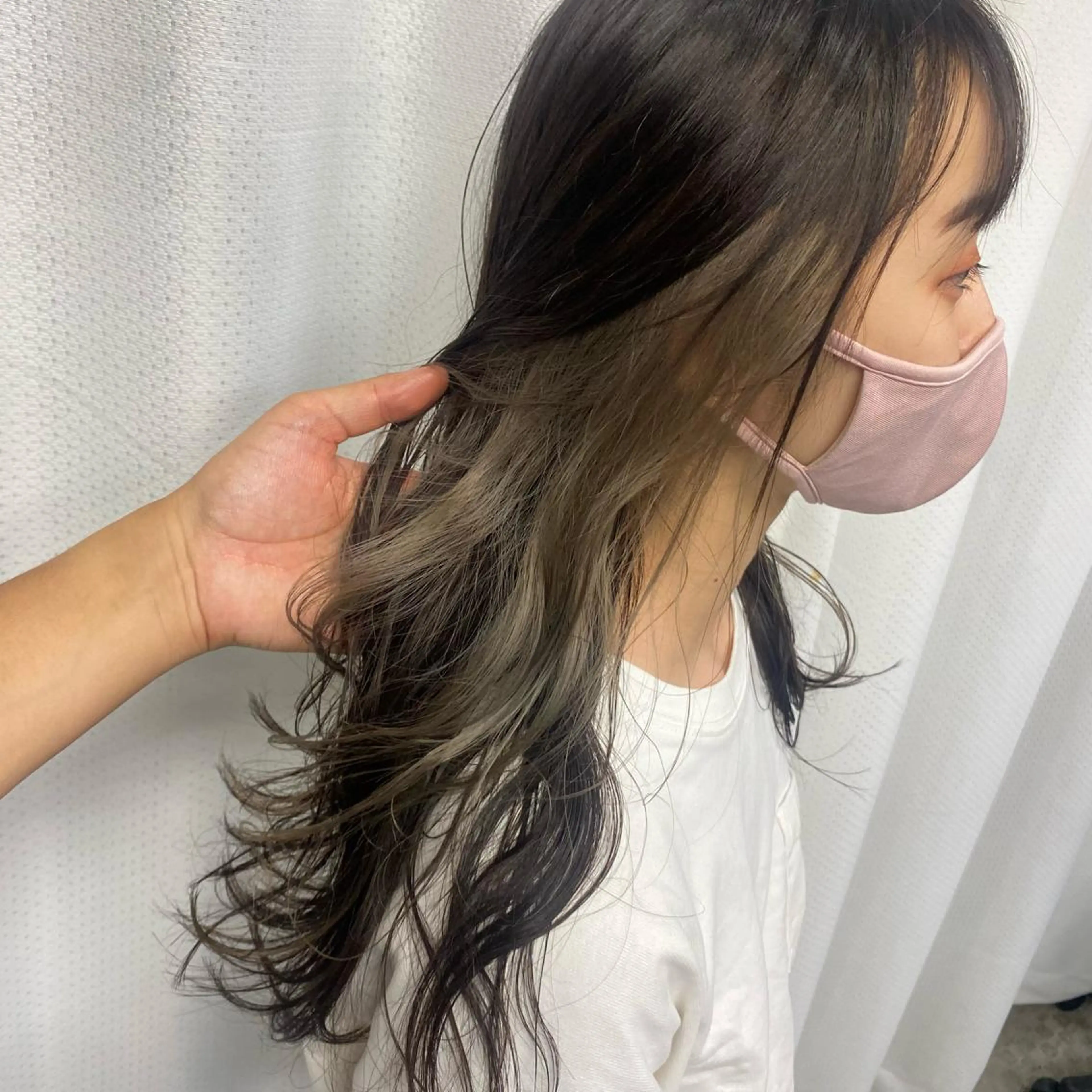 セミロング カラー パーマ ヘアアレンジ ベージュカラー ブリーチ カット ヘアカラー トリートメント 年間1500人担当 代表　南一路のヘアスタイル