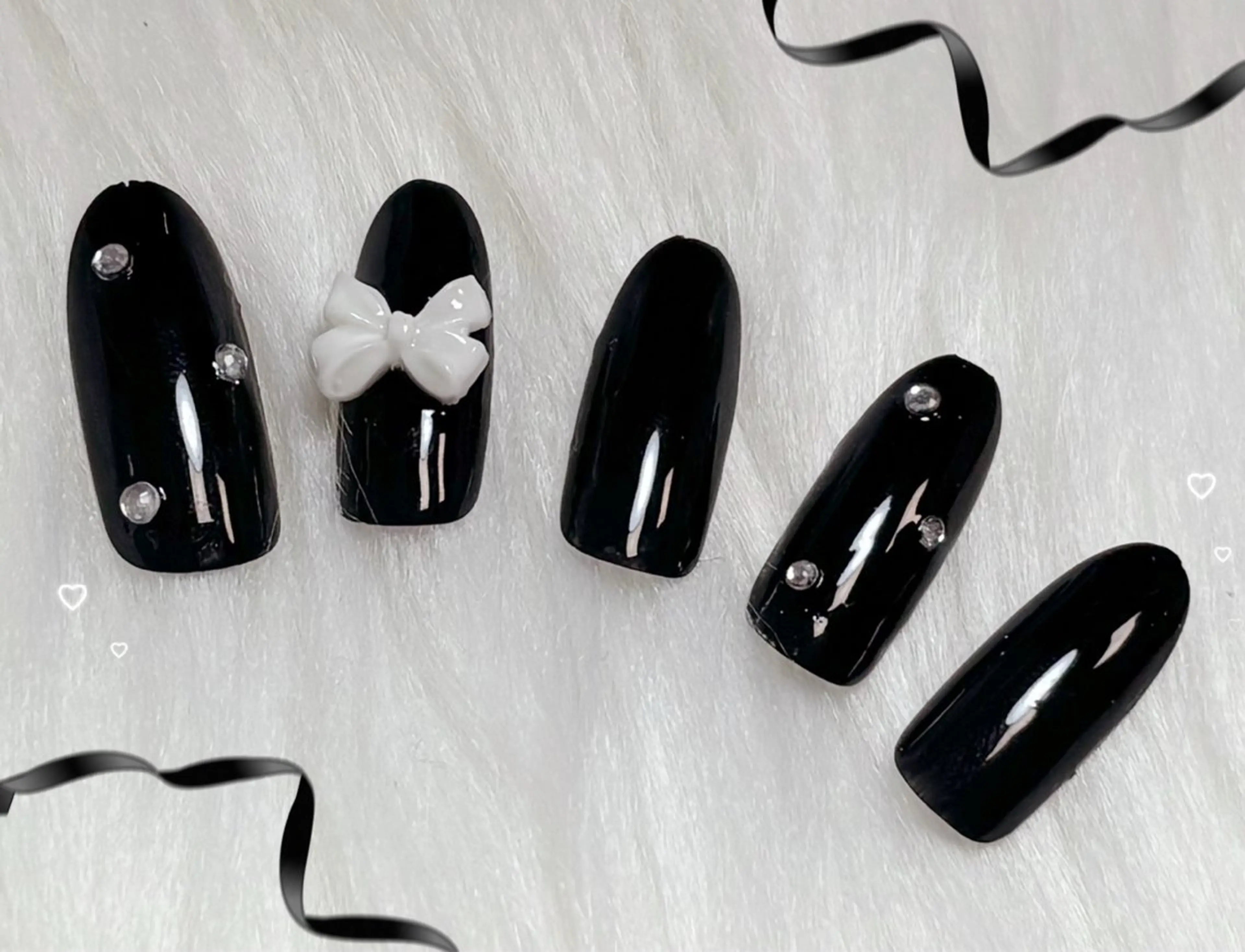 【オフあり】ハンドワンカラー➕6本アートφ(･ω･ )🎀꙳⟡♥の写真