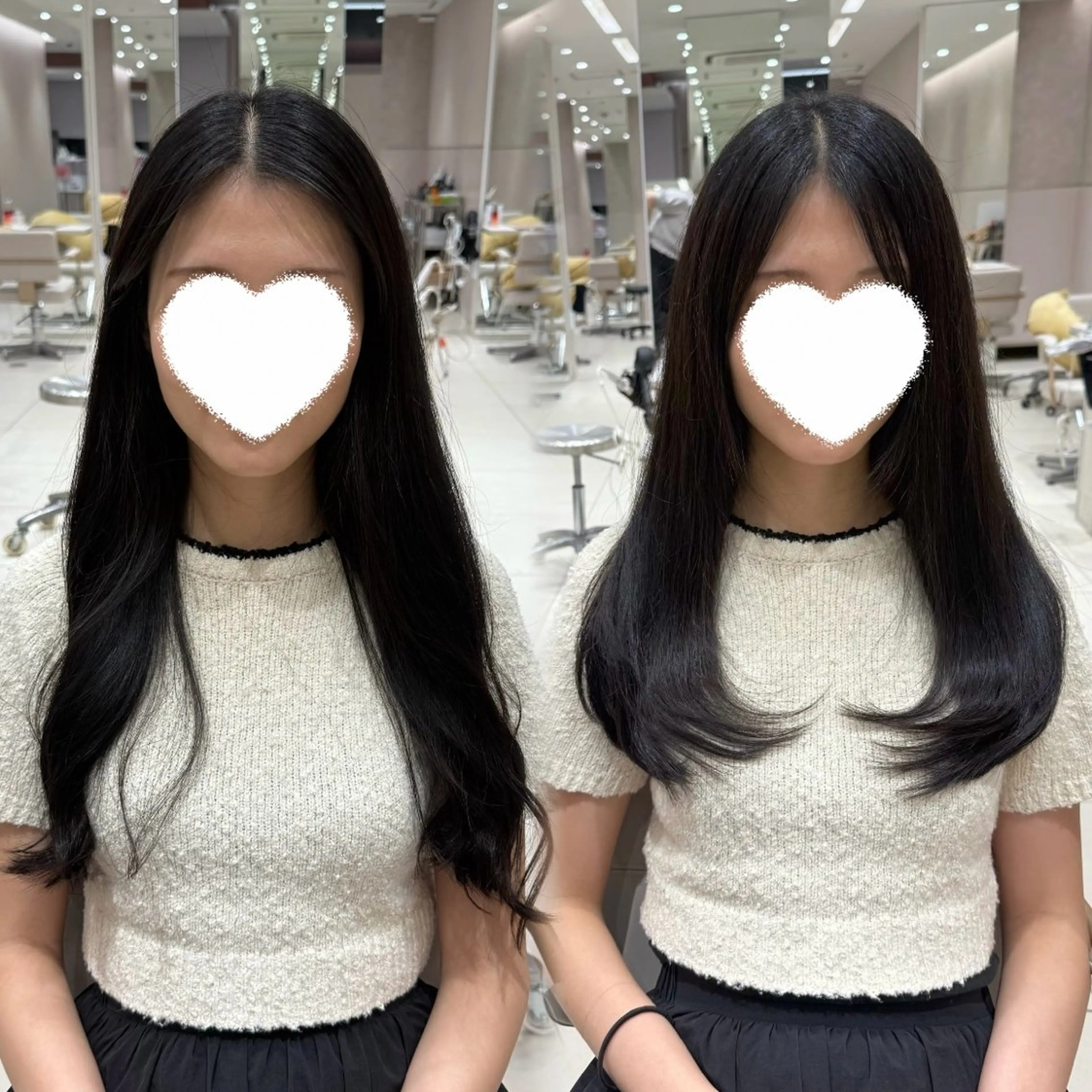 ロング カット ヘアカラー トリートメント 内田 志乃のヘアスタイル