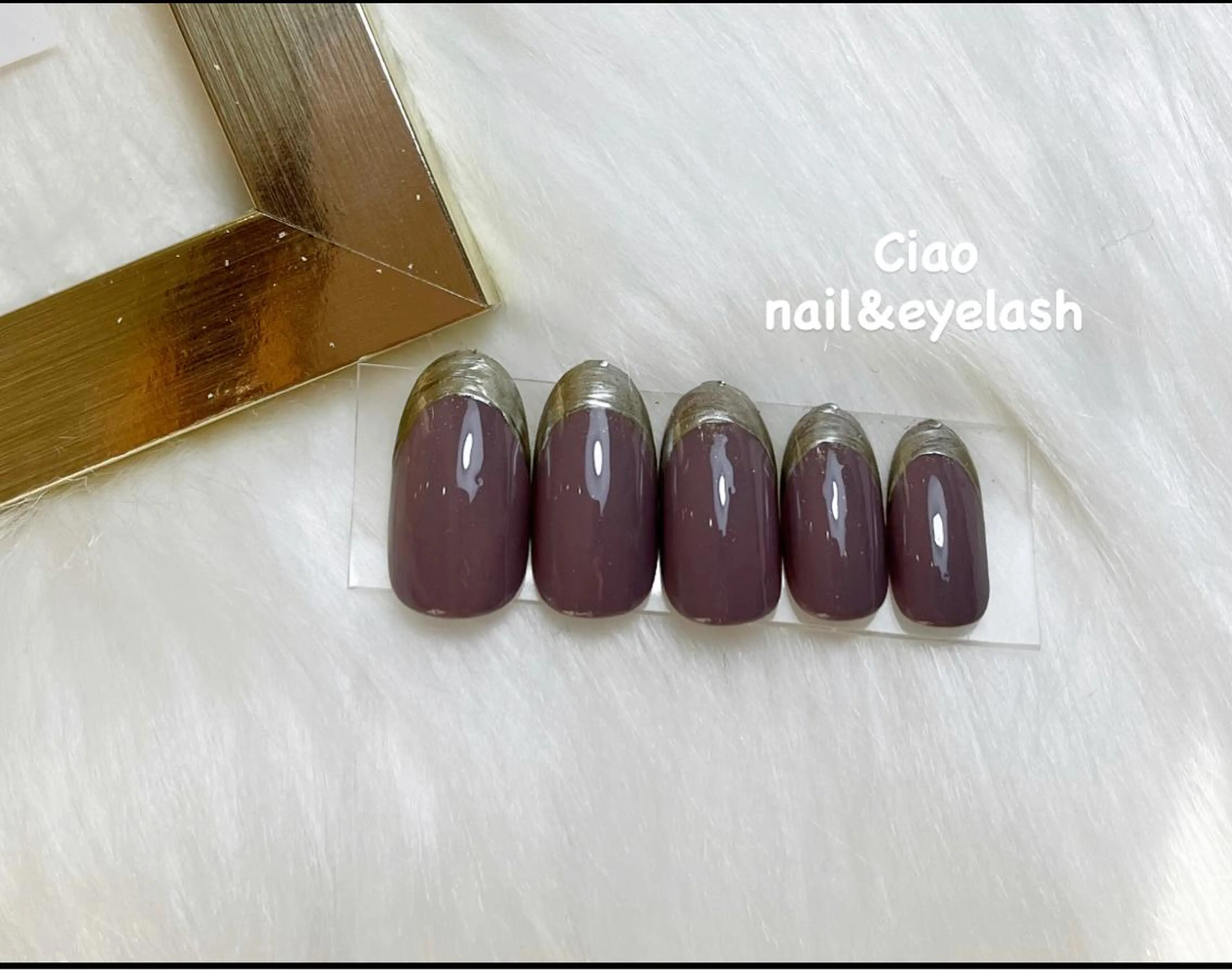 ネイル アートネイル フレンチネイル ジェルネイル ミラーネイル ニュアンスネイル #Amin nail salonのネイルデザイン