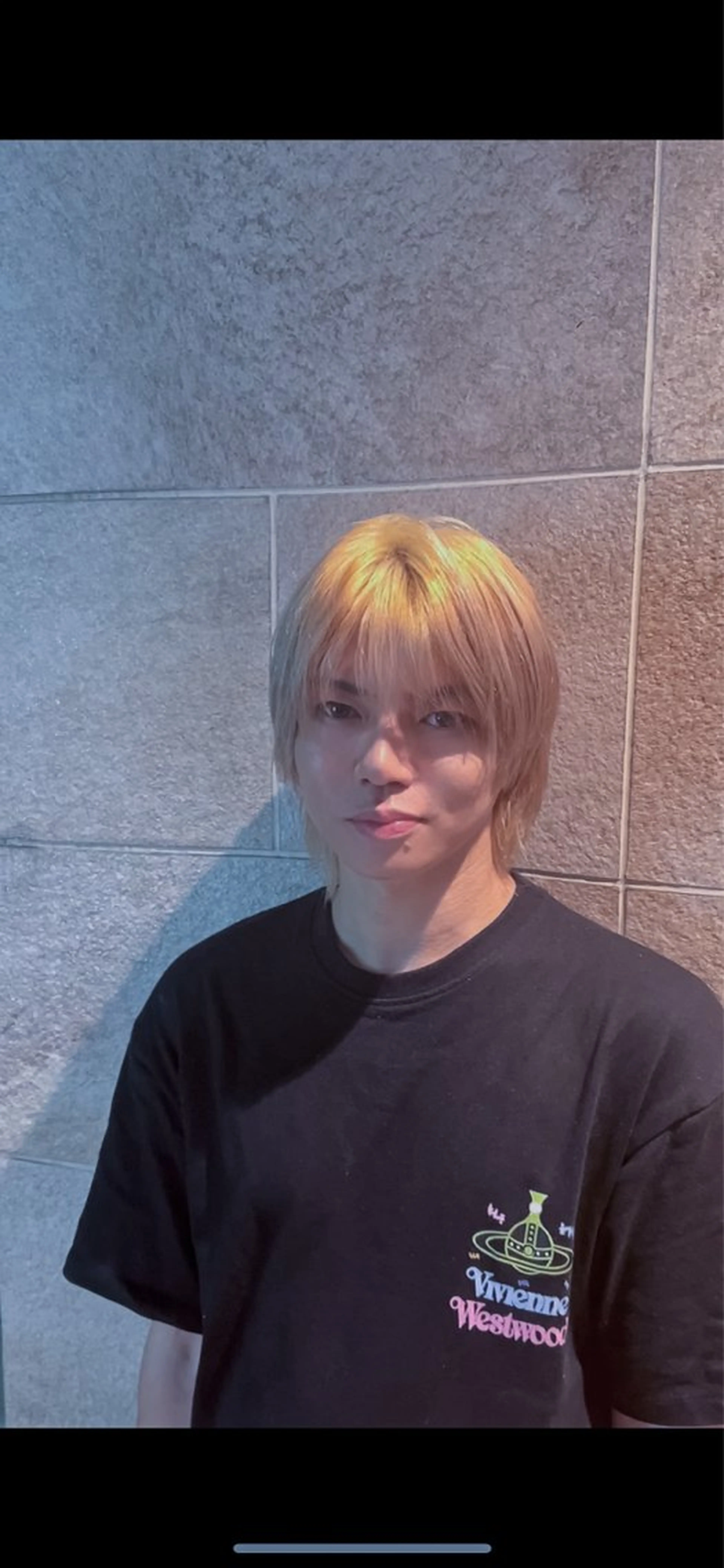 セミロング カラー メンズ メンズハイトーン ブロンド デザインカラー グラデーションカラー ハイトーンカラー カット ヘアカラー メンズ カラー特化/ カラー特化/池田海斗のヘアスタイル