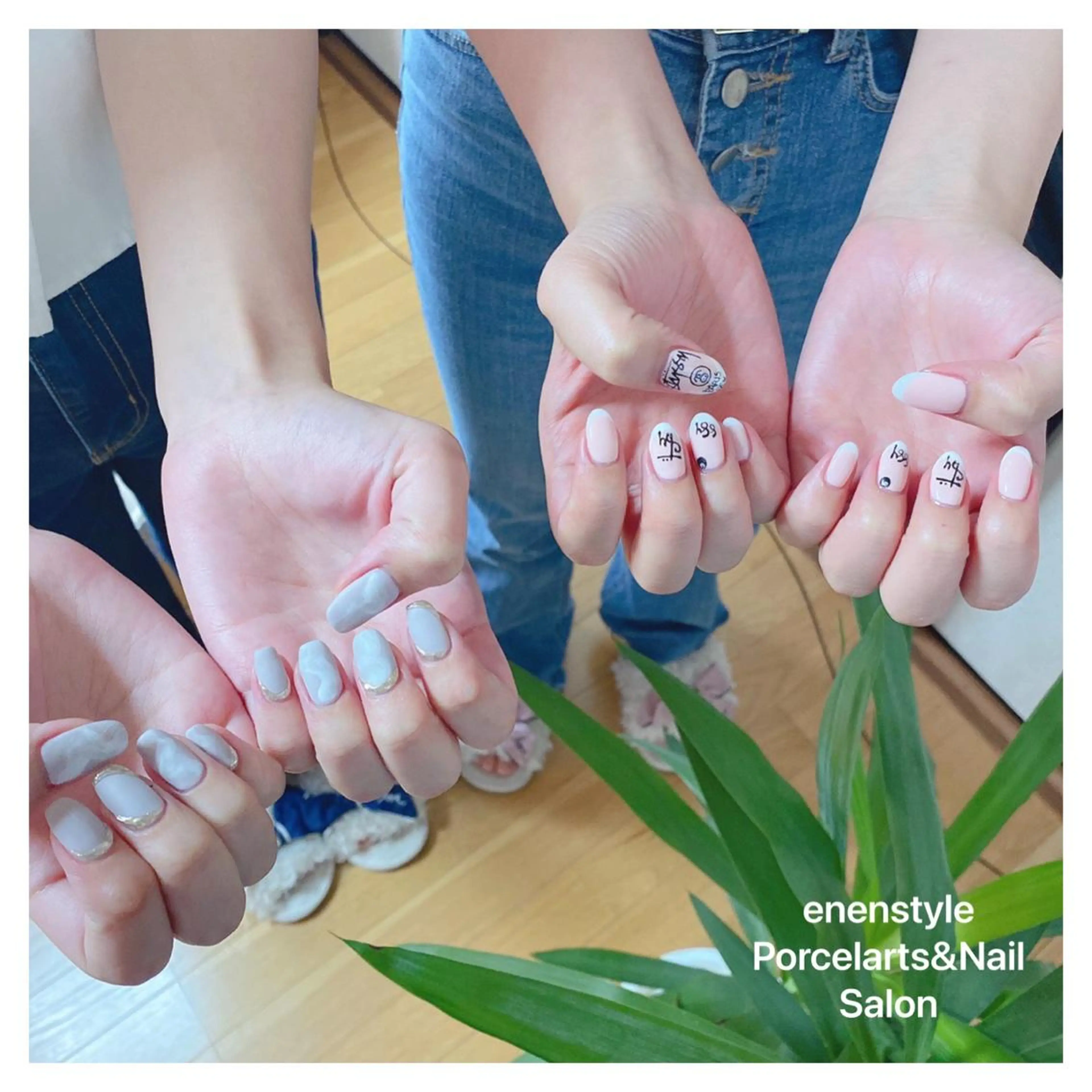 ミディアム ネイル ハンドネイル 👑enen style👑のネイルデザイン