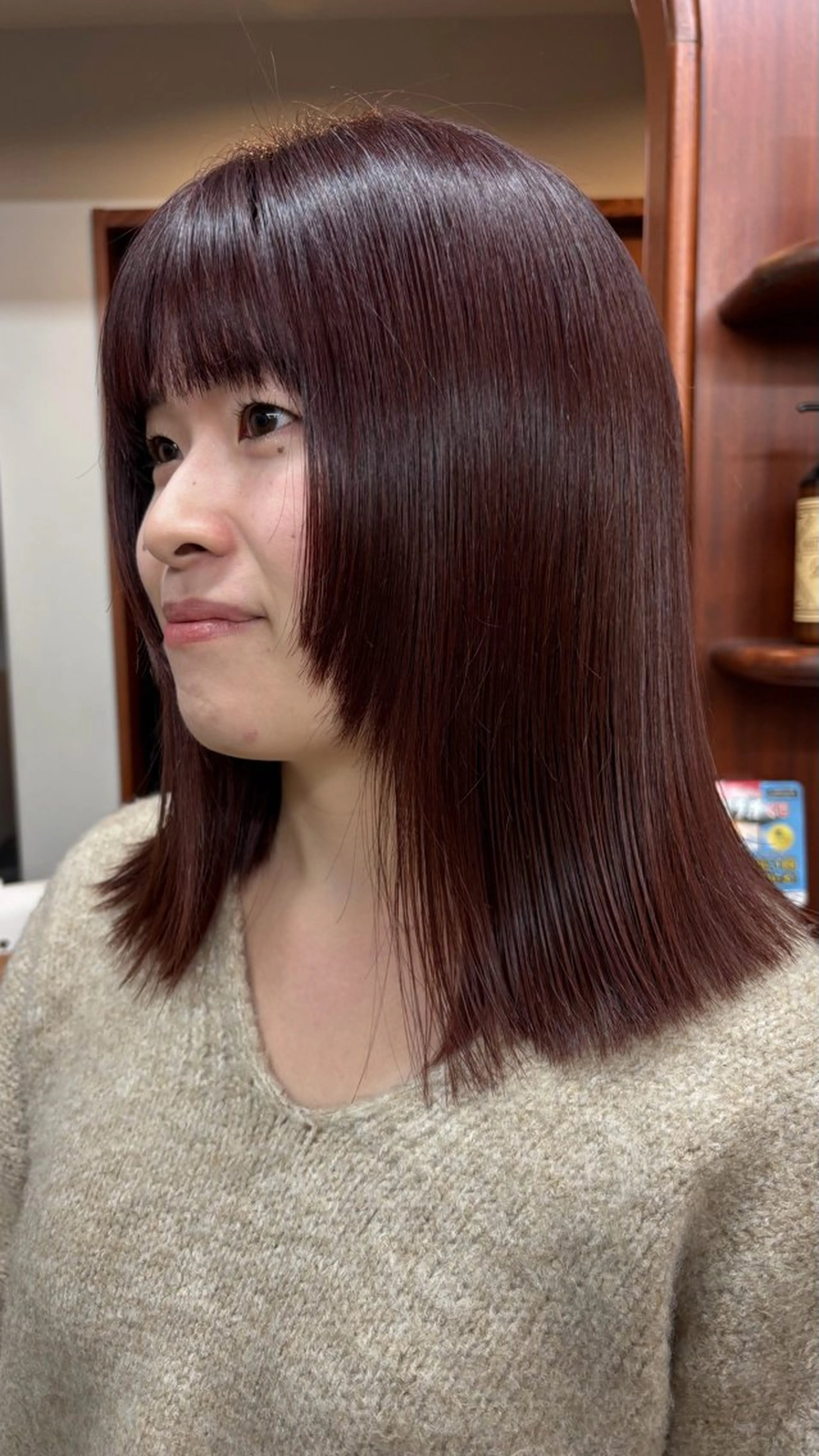 ミディアム 杉本 涼音のヘアスタイル