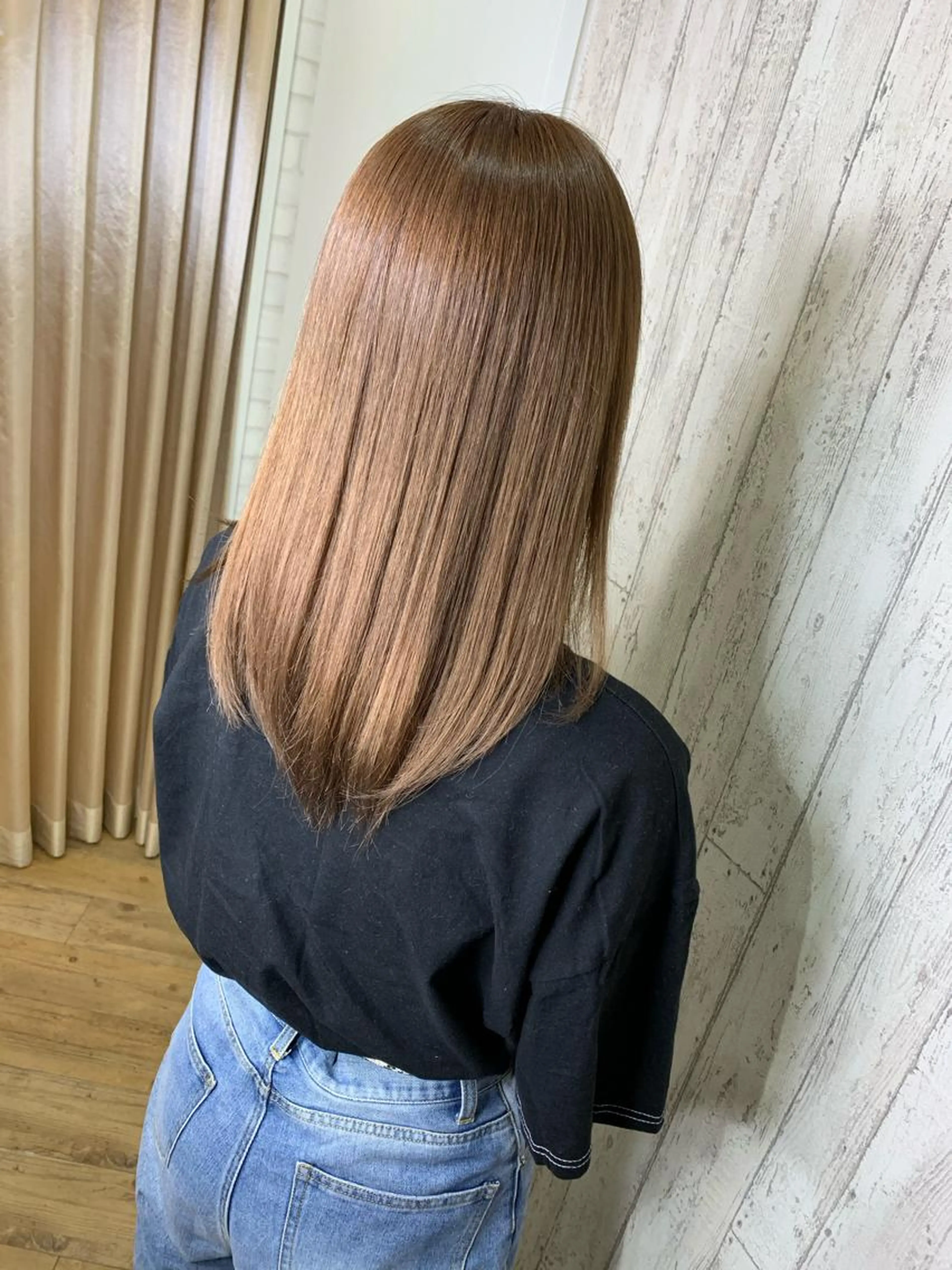 フルカラー+サラツヤトリートメント+枝毛カット、毛先整えカットの写真