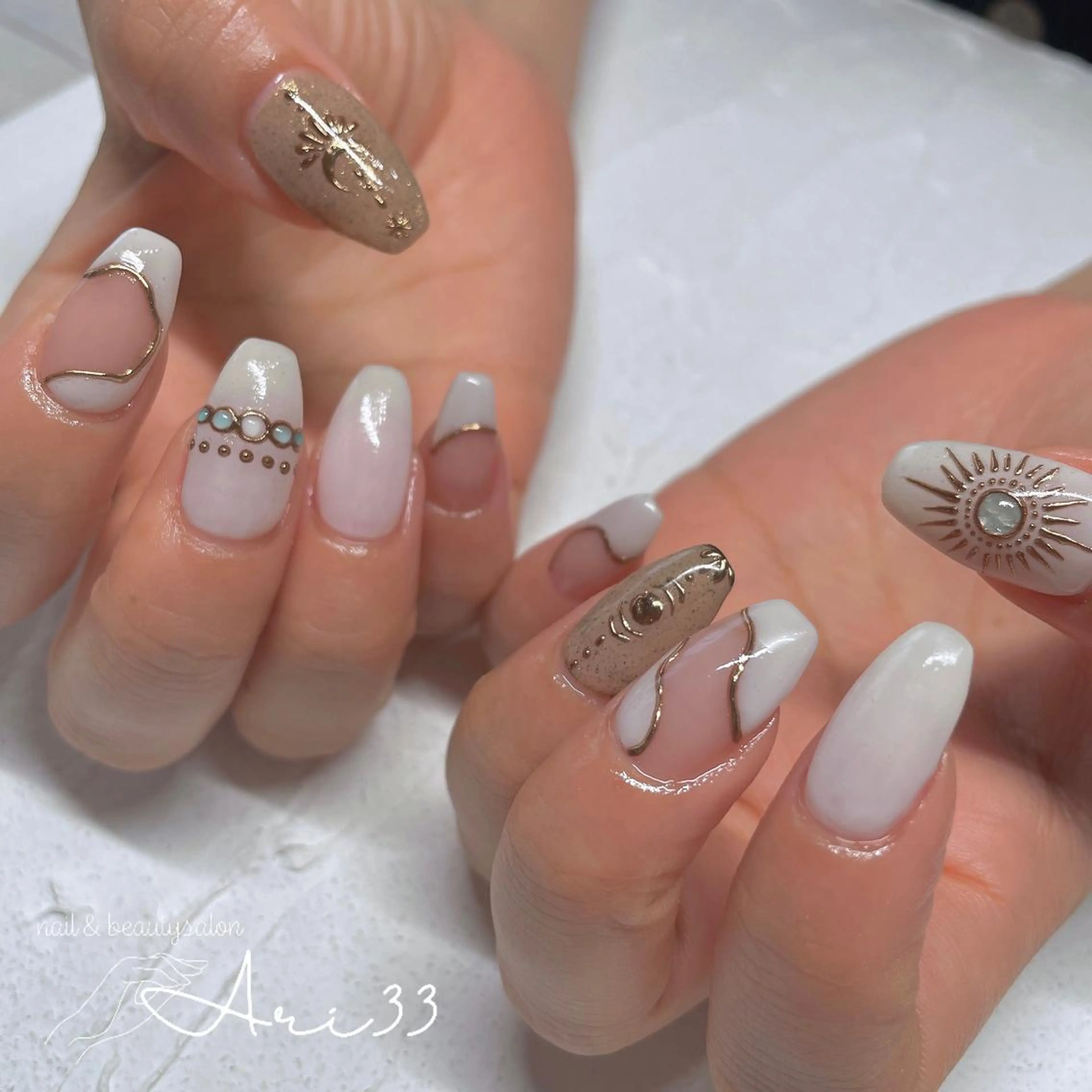 ネイル ハンドネイル プライベートサロン Ari33nailのネイルデザイン