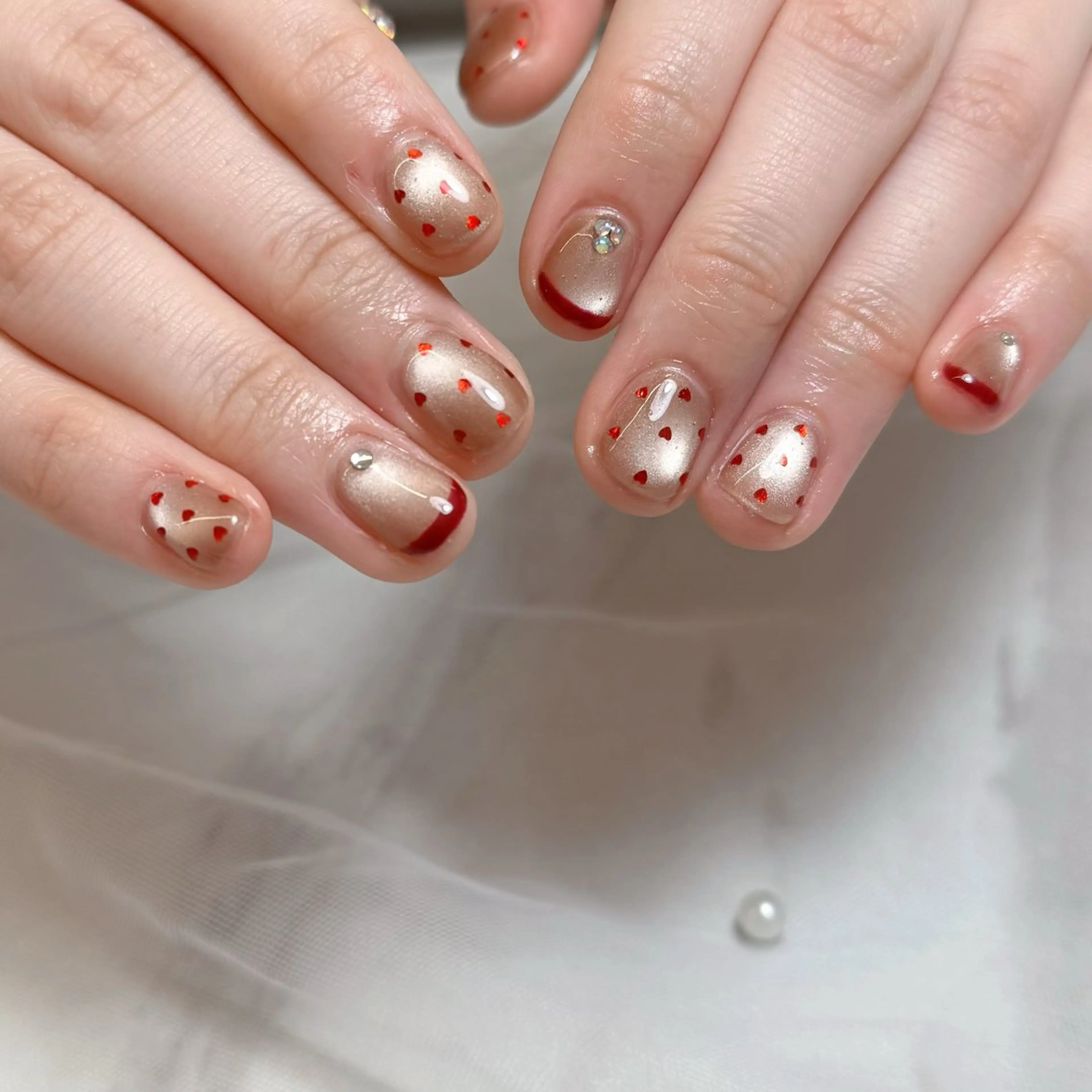 ネイル ハンドネイル mau🩵nail 堺筋本町｜心斎橋のネイルデザイン