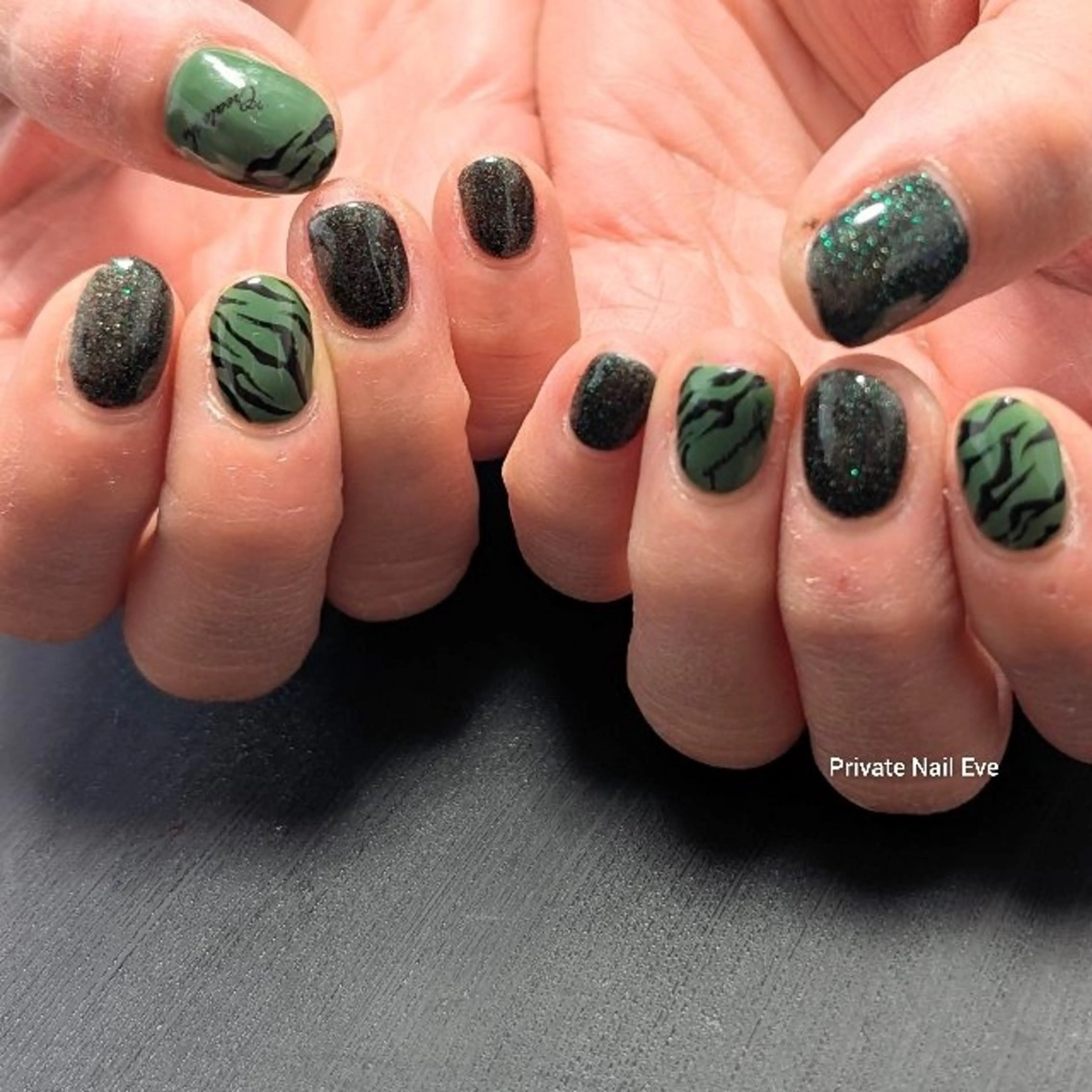 ネイル アニマル柄 持ち込み ハンドネイル ネイル junkoのネイルデザイン