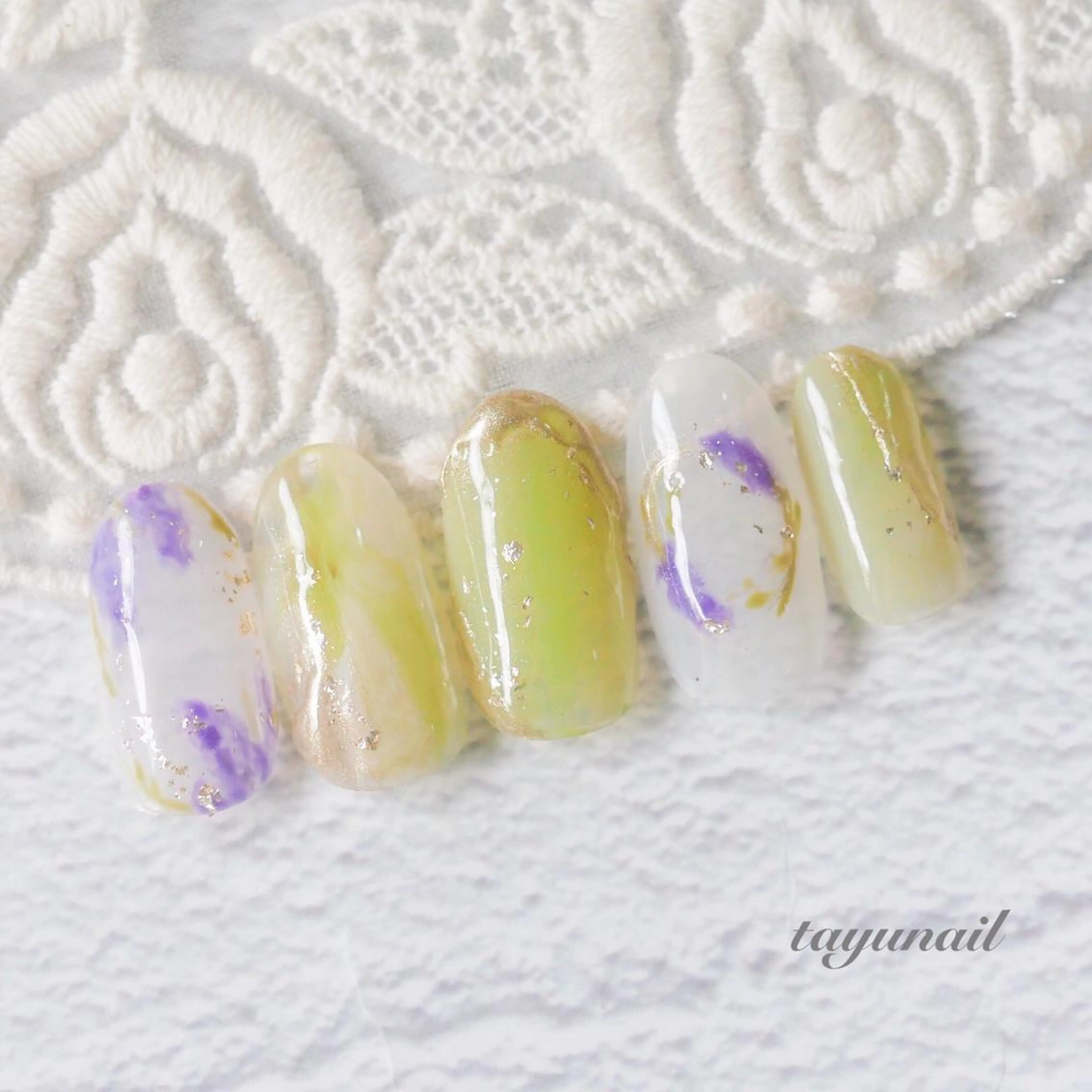 ネイル アートネイル フラワーネイル ジェルネイル ニュアンスネイル ワンカラーネイル ネイルサロン 【たゆnail】のネイルデザイン