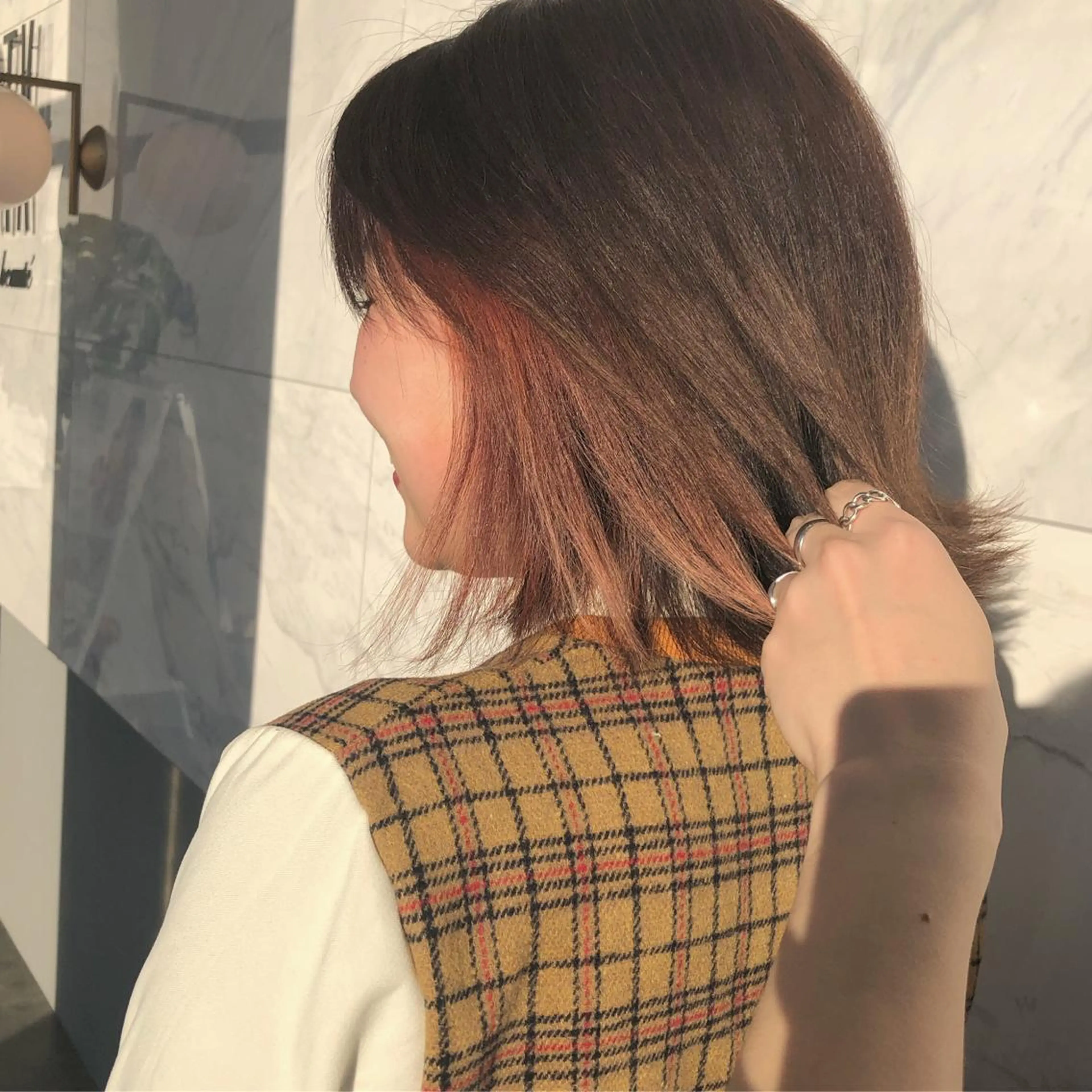 ショート カラー ヘアアレンジ yoshino yukoのマツエク・マツパデザイン