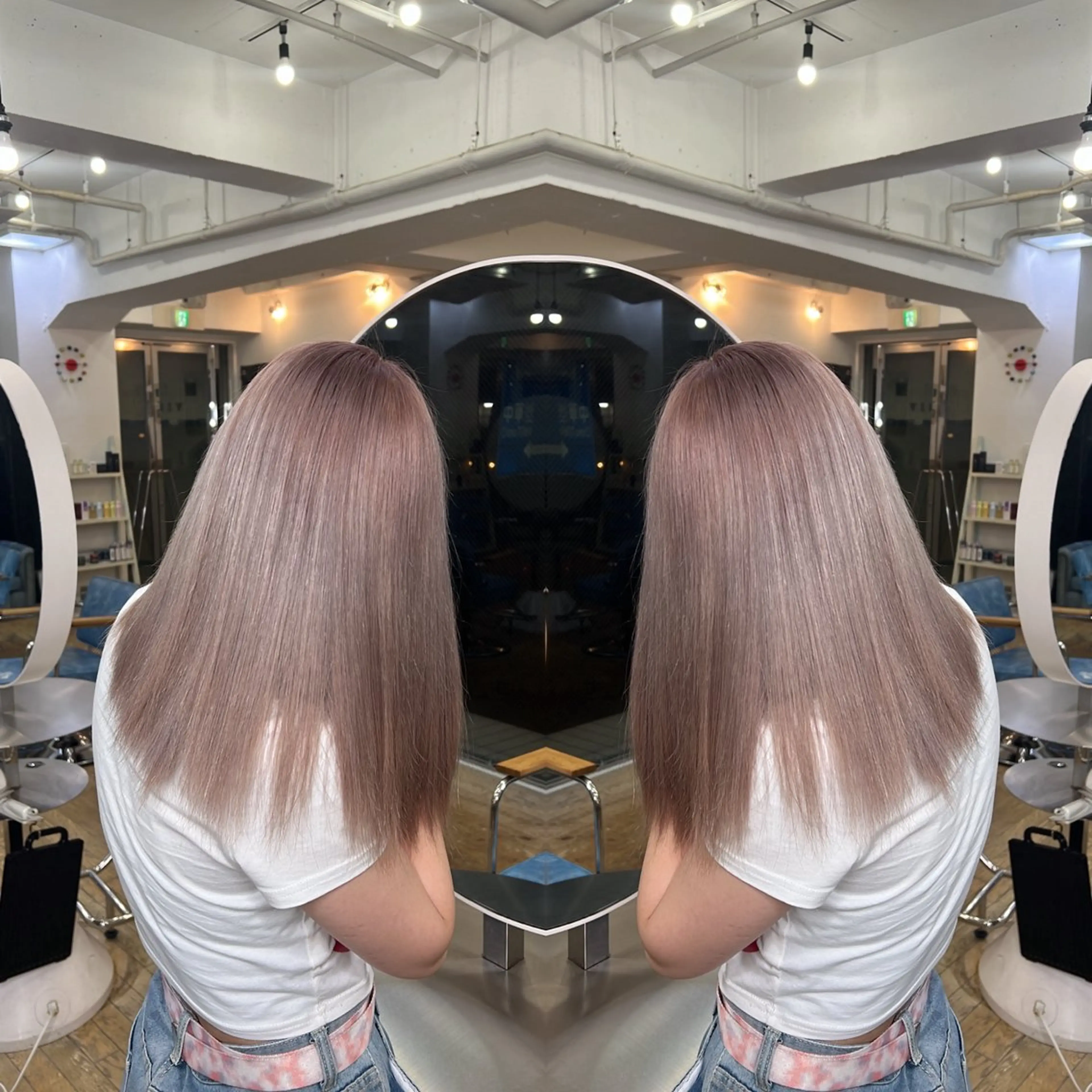 ◉全頭ブリーチダブルカラー+前髪カット+うる艶トリートメント◉の写真