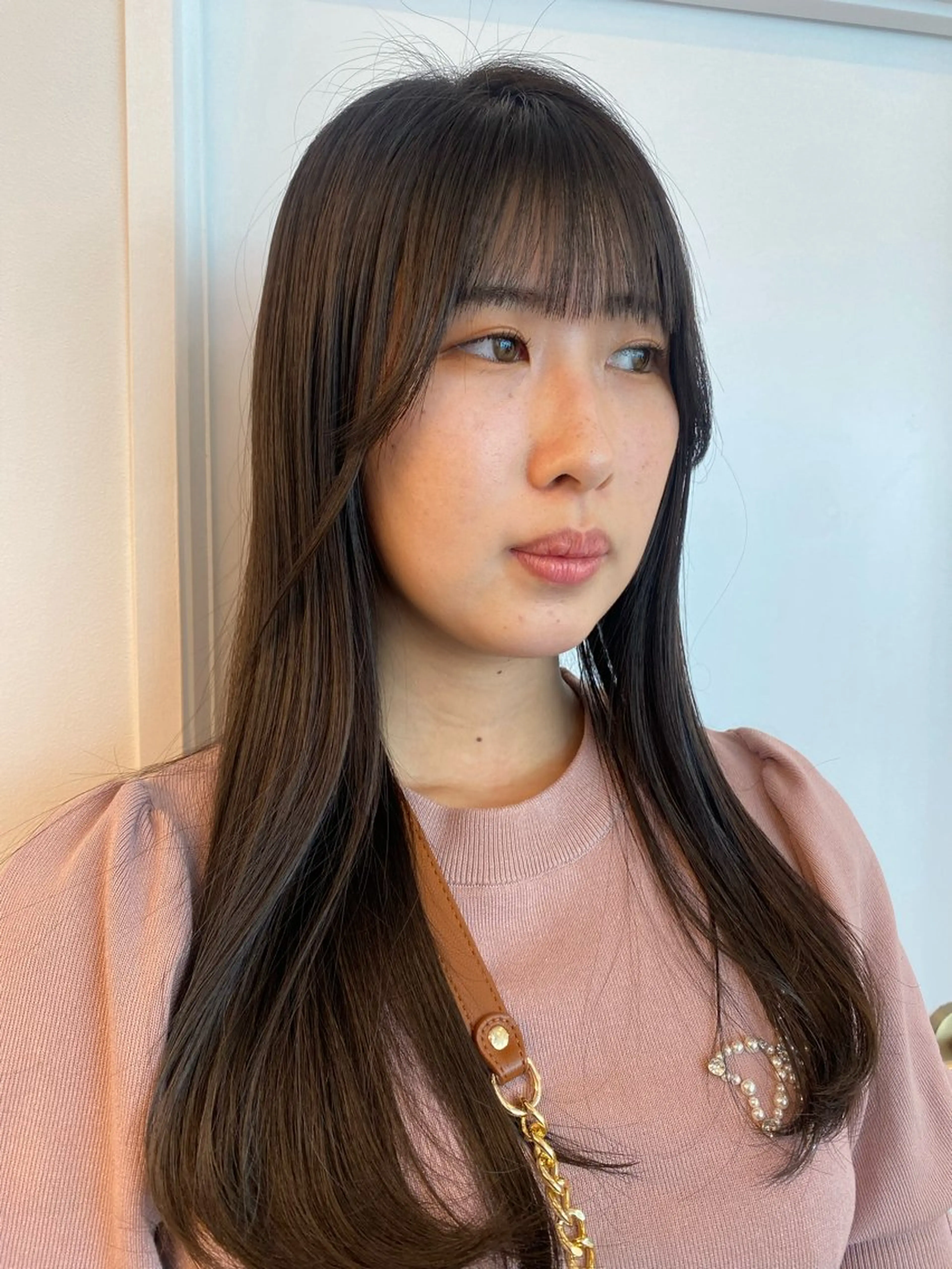 ロング 顔周りカット カット ichika/福岡 /透明感カラー🤎のヘアスタイル