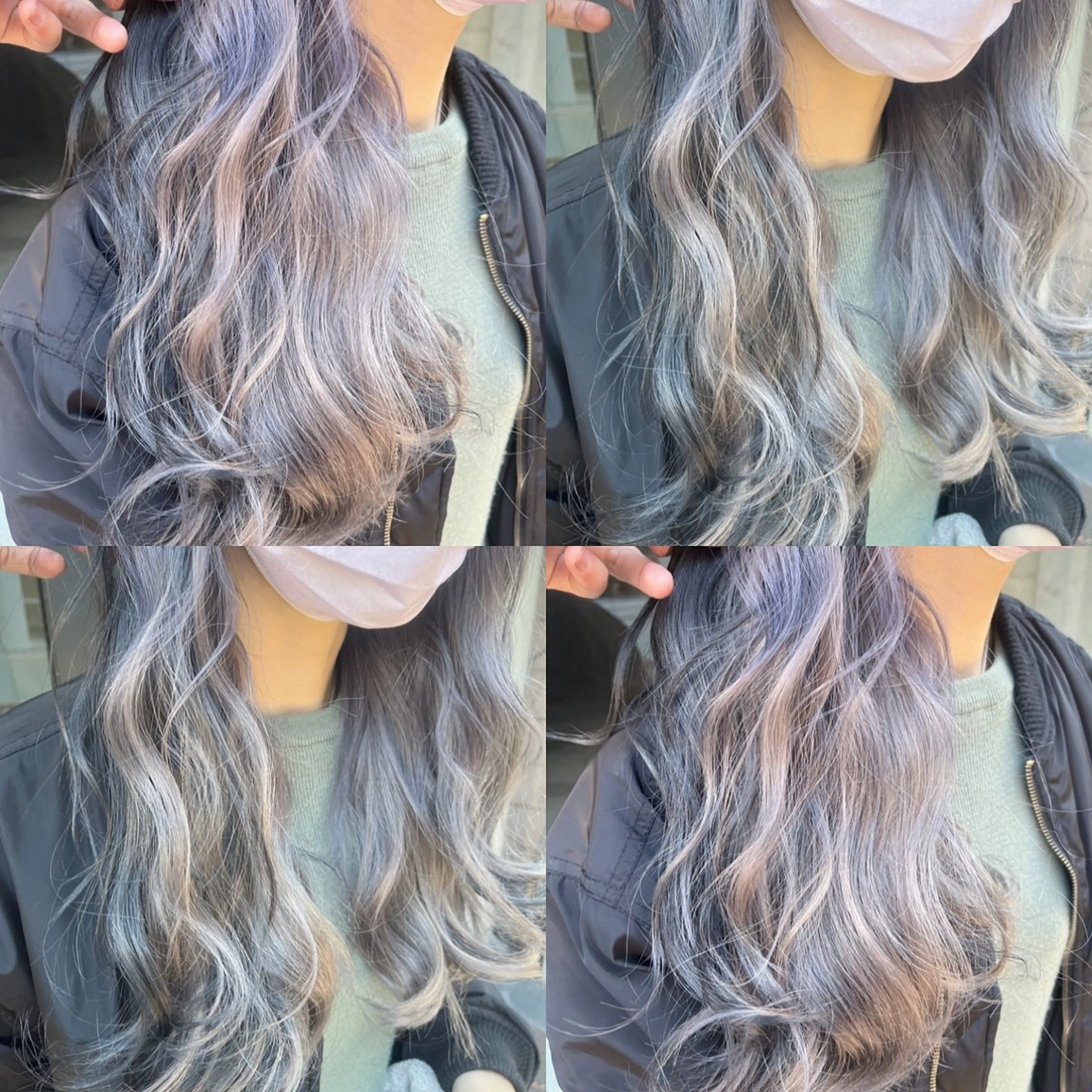 ロング カラー ブリーチ イヤリングカラー インナーカラー ユニコーンカラー カット ヘアカラー トリートメント 原宿サロン代表 デザインカラー伊藤卓のヘアスタイル