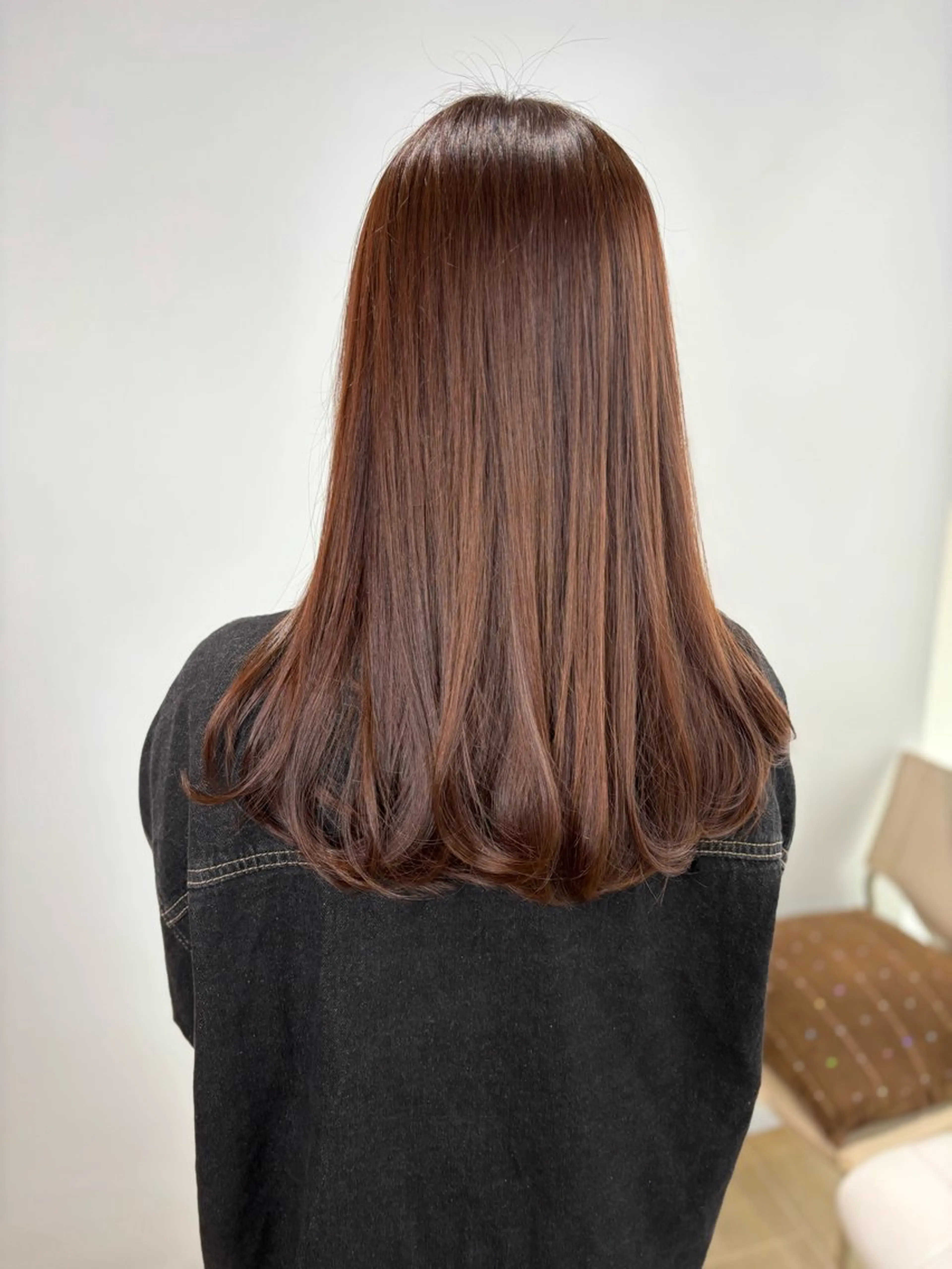 ロング カラー ブラウンカラー チョコレートブラウン ヘアカラー オーガニックカラー/ 髪質改善/暗髪/ボブのその他イメージ