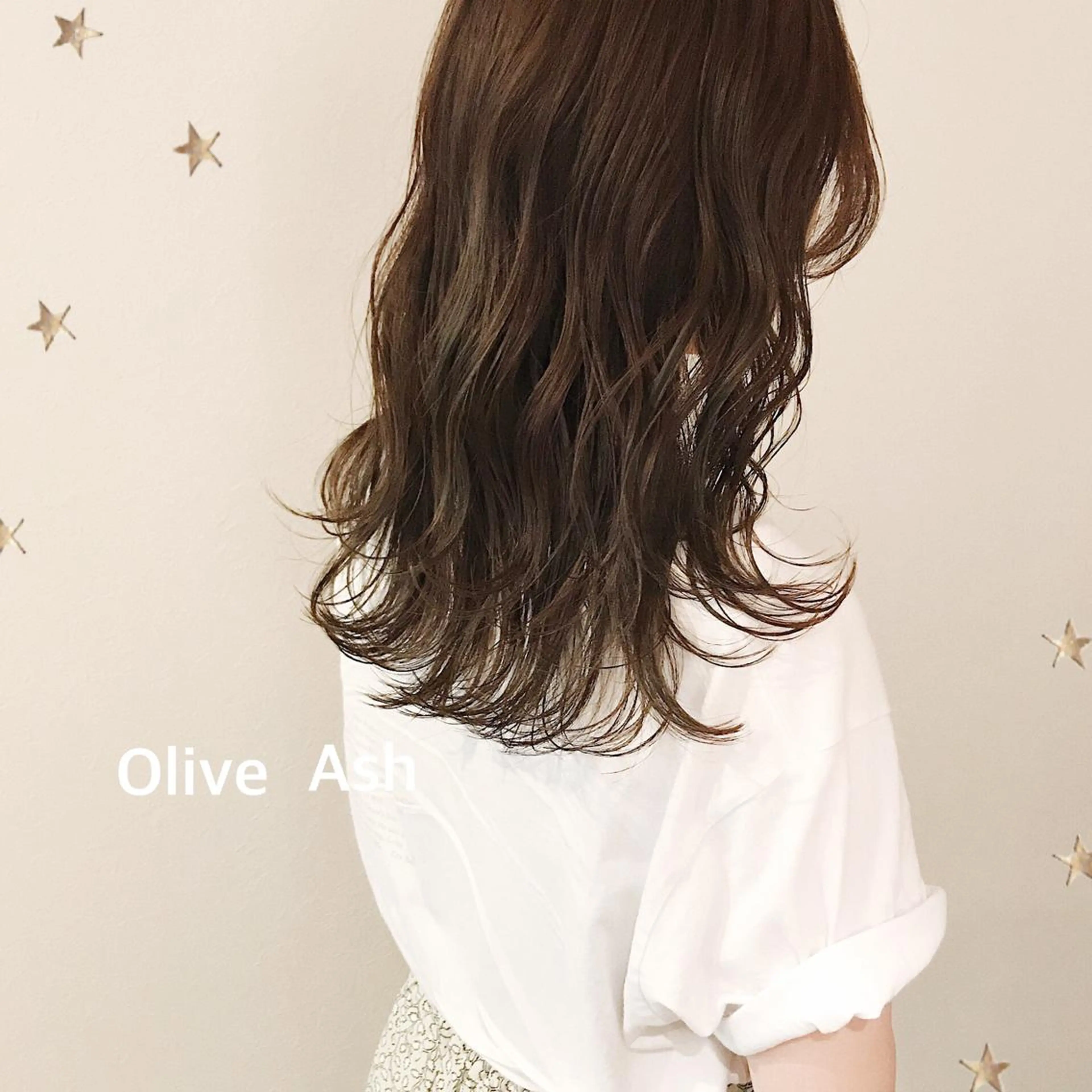 ミディアム カラー カット ヘアカラー 市川 千夏のヘアスタイル