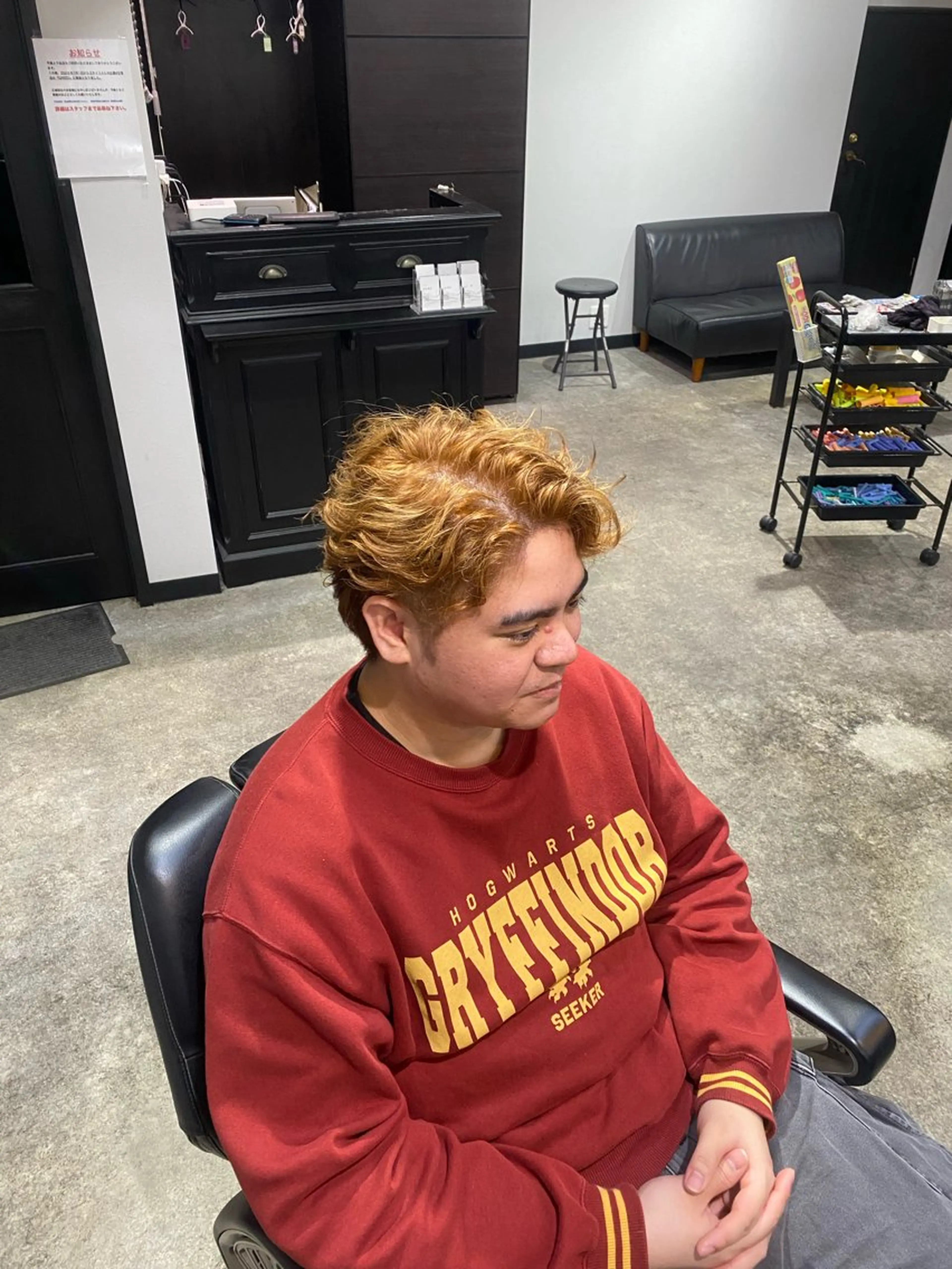 ショート カラー メンズ ブラウンカラー 外国人風カラー カット ヘアカラー メンズ専門美容師 BORDO/神谷のヘアスタイル