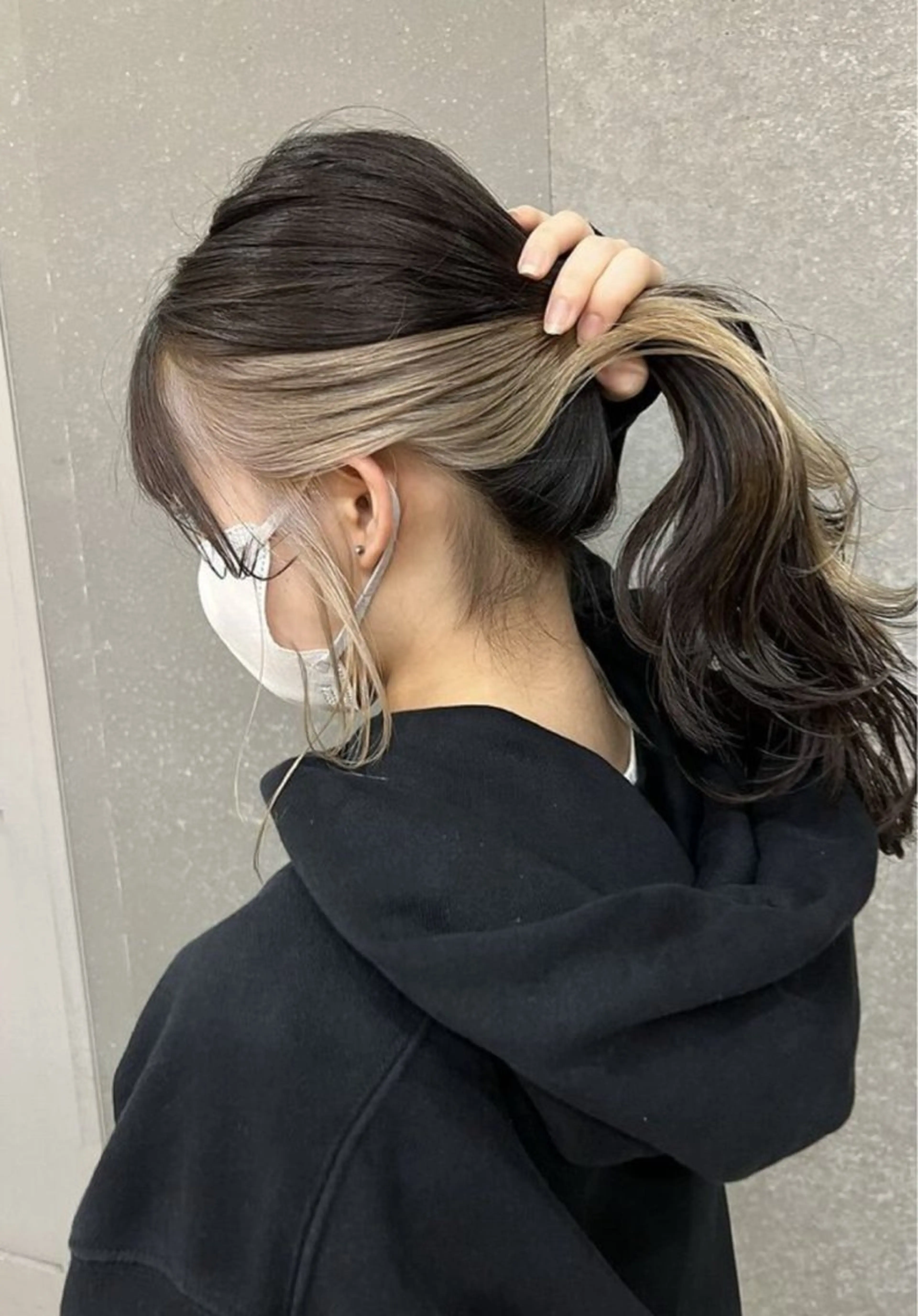 カラー ベージュカラー デザインカラー インナーカラー 🖤酸性縮毛矯正/ 艶髪🖤のヘアスタイル