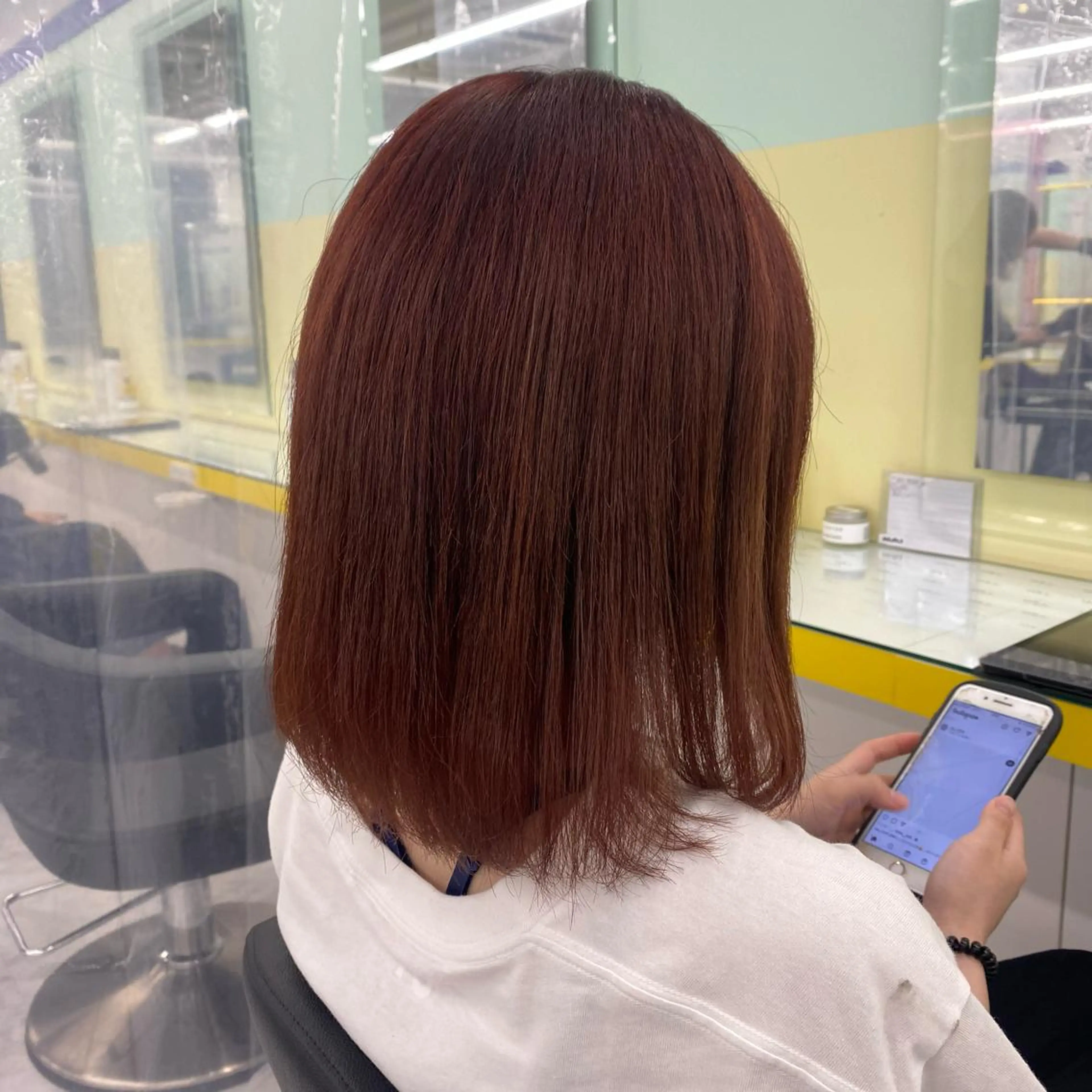 セミロング カラー ヘアアレンジ ヘアカラー トリートメント GOTODAY shair salon 横浜mare店所属・mai🍑暖色カラー /レイヤー💖のヘアスタイル