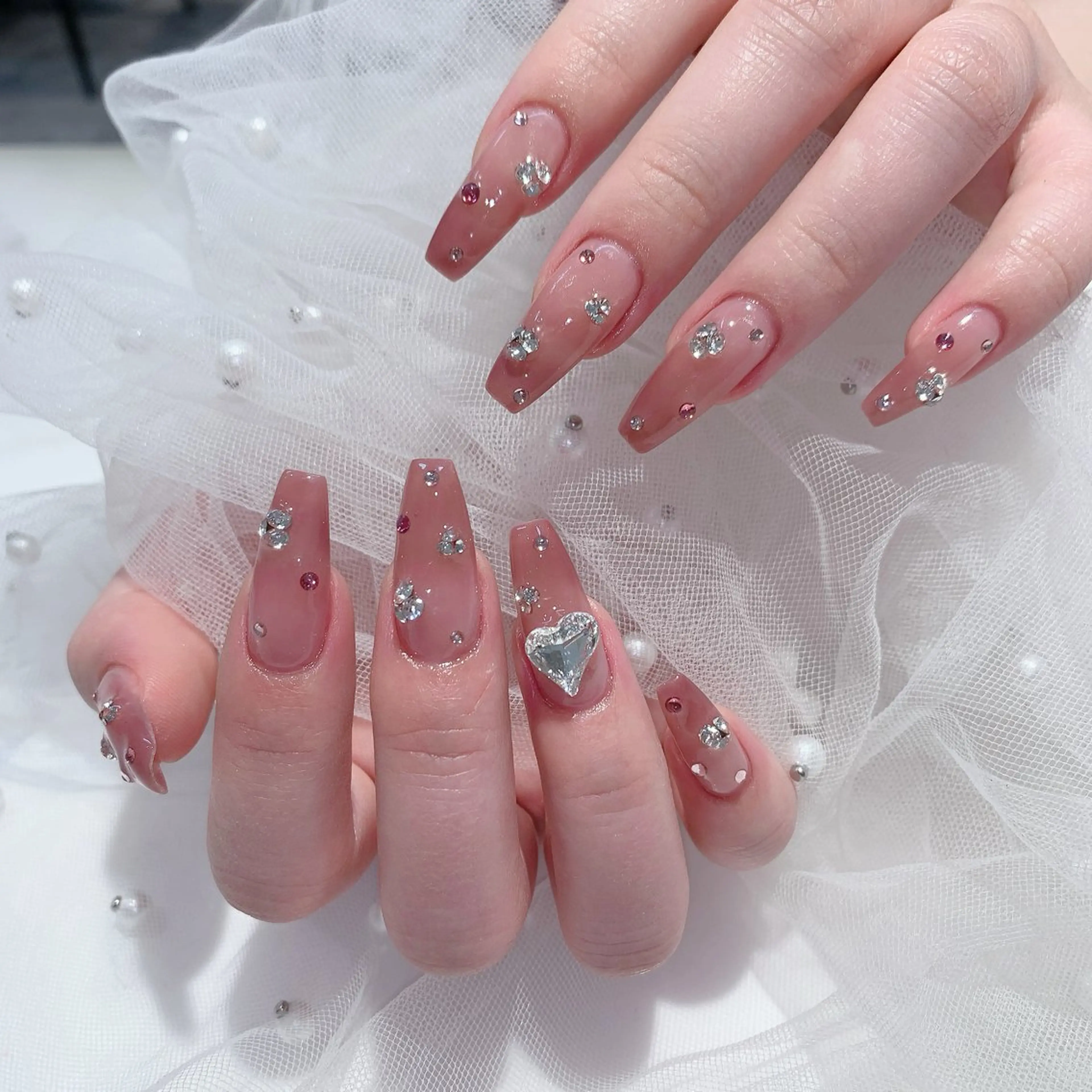 ネイル ハート ハンドネイル DG nailのネイルデザイン