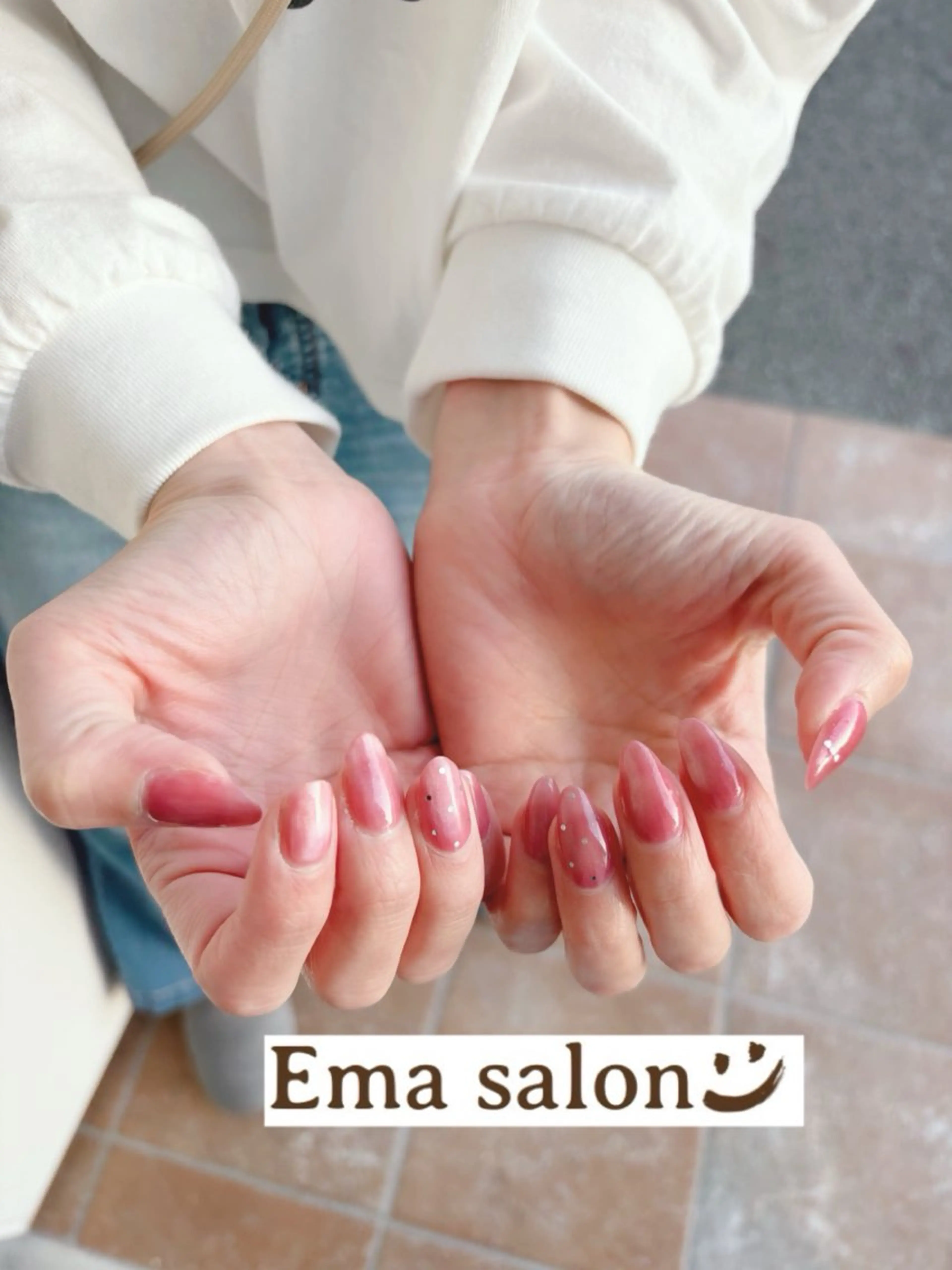 ネイル ハート Ema salon hiromiのネイルデザイン