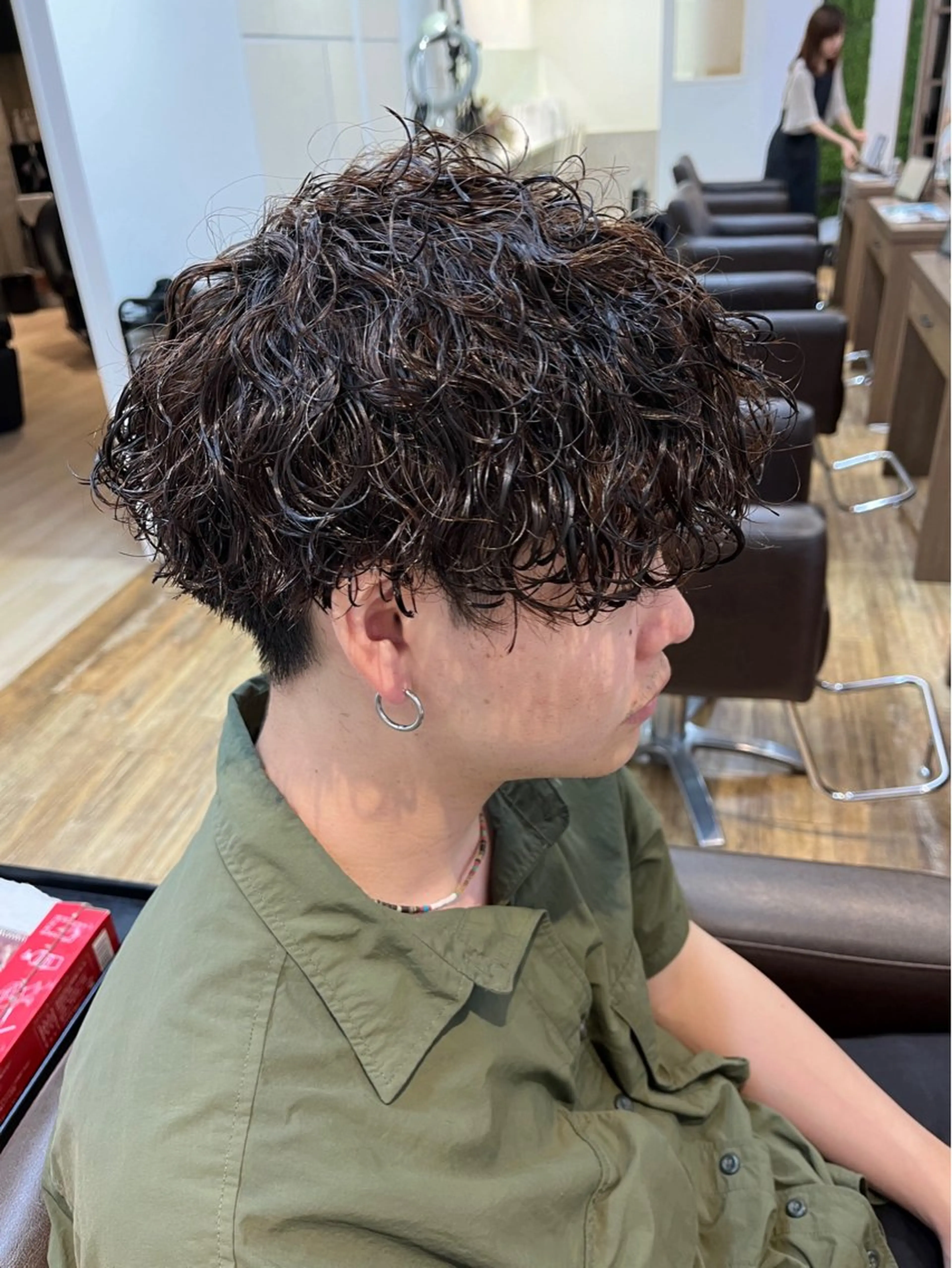 🫧【平日限定】メンズカット&パーマ&1step保湿トリートメント🧴🫧の写真