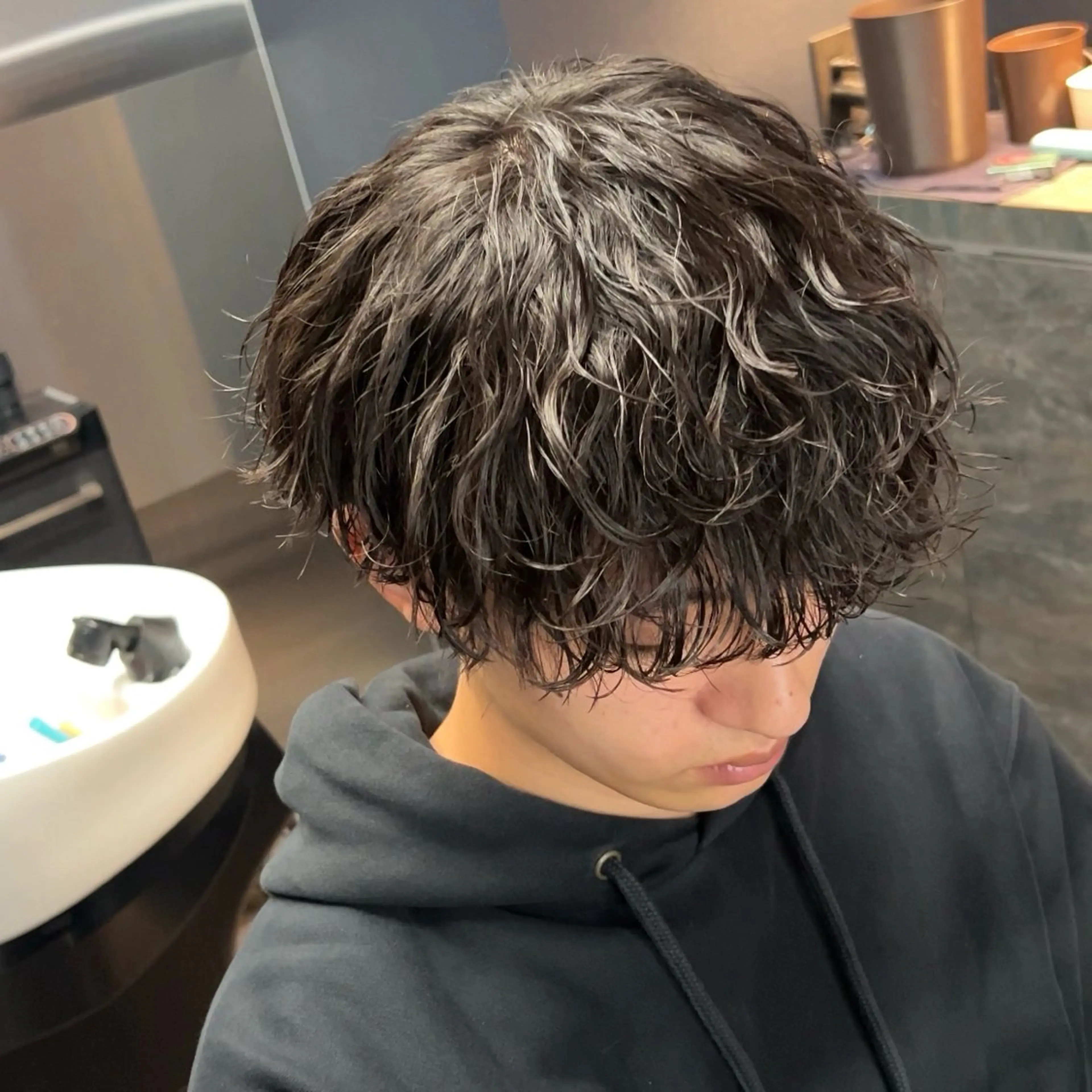 パーマ メンズ カット パーマ 【札幌メンズ特化】 つばさ🔥のヘアスタイル