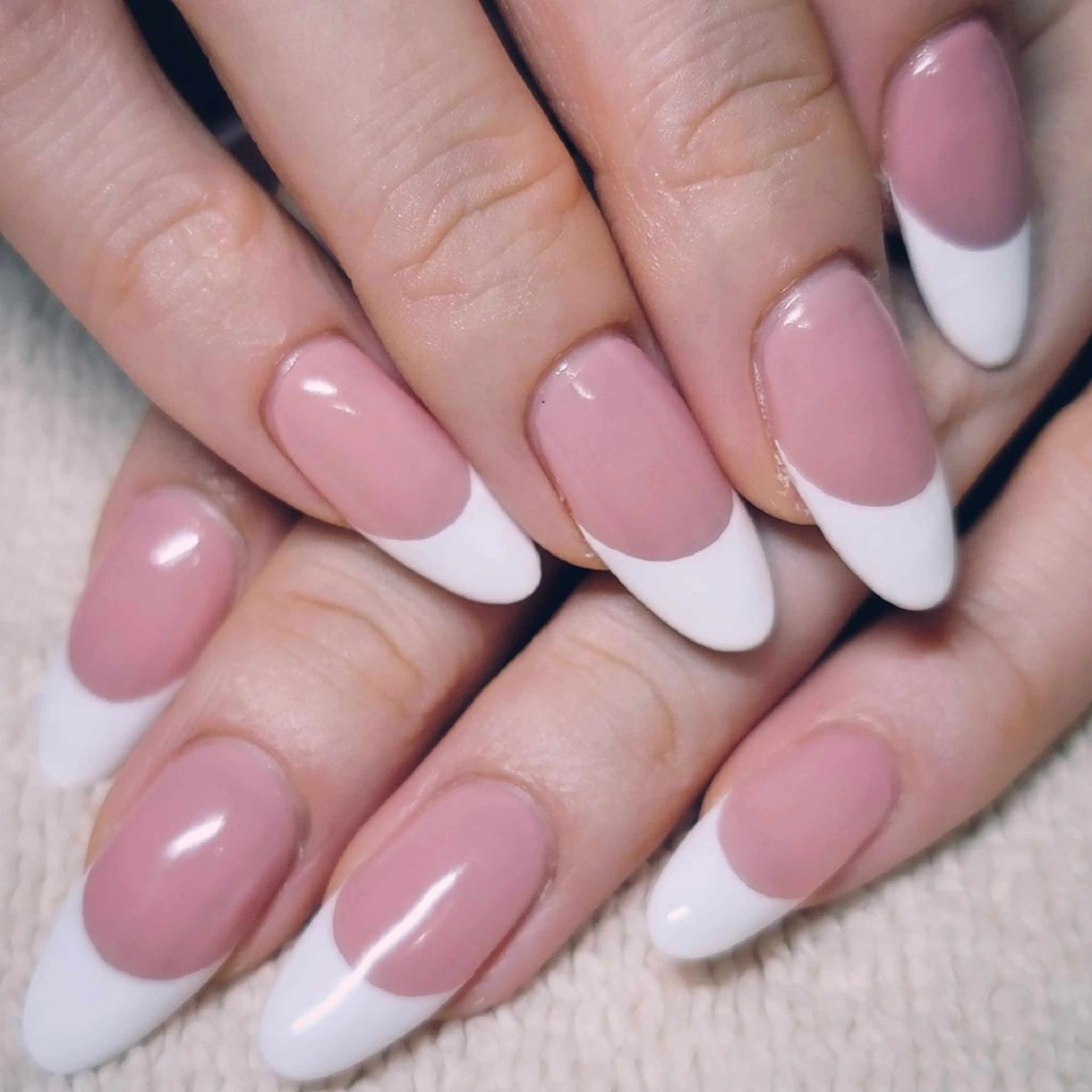 ネイル フレンチネイル ワンカラーネイル ピンク ピンクベージュ ハンドネイル よしだ ひろきのネイルデザイン