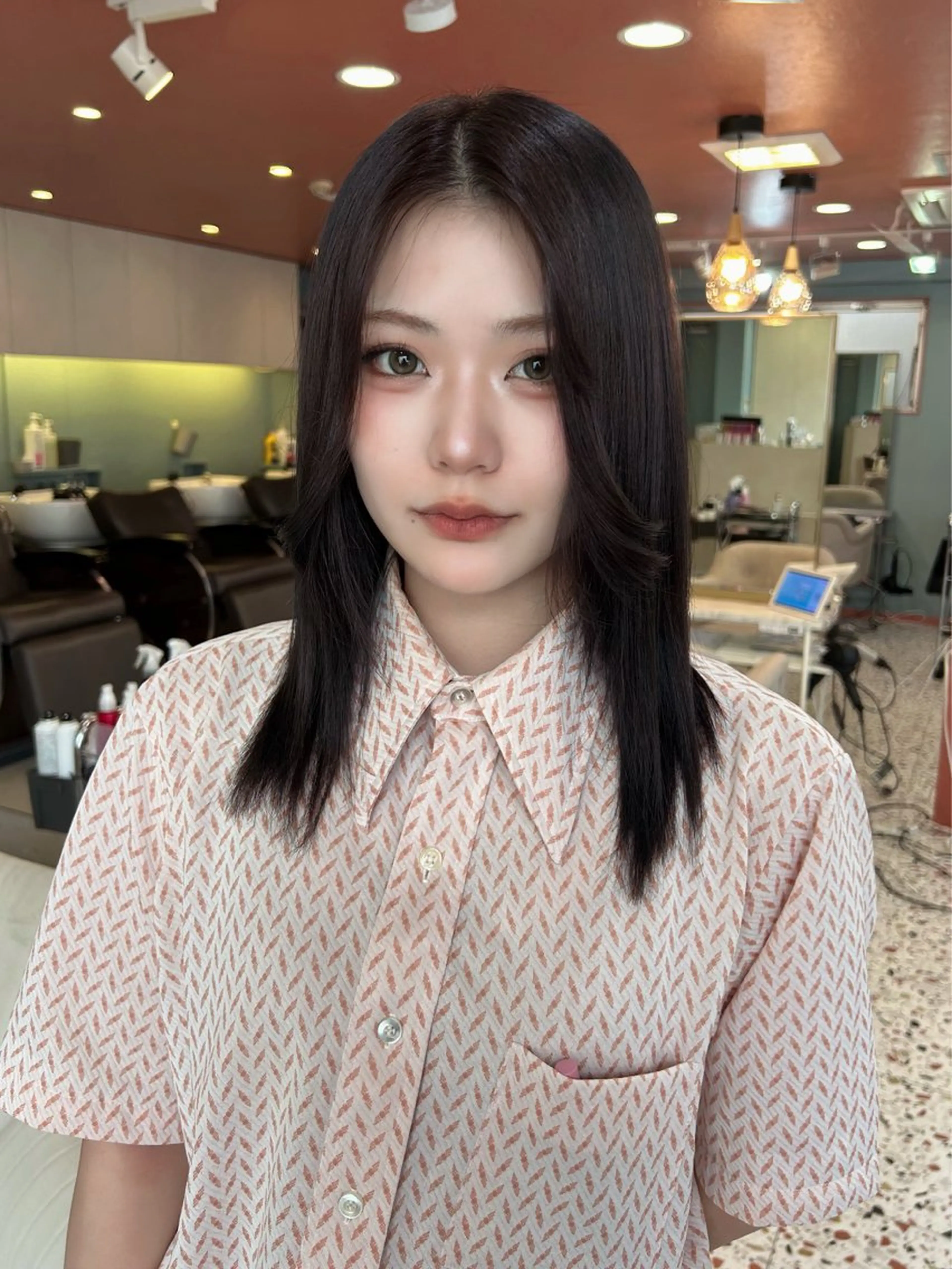 セミロング ヘアカラー トリートメント カットモデル募集中 🎀美帆のヘアスタイル