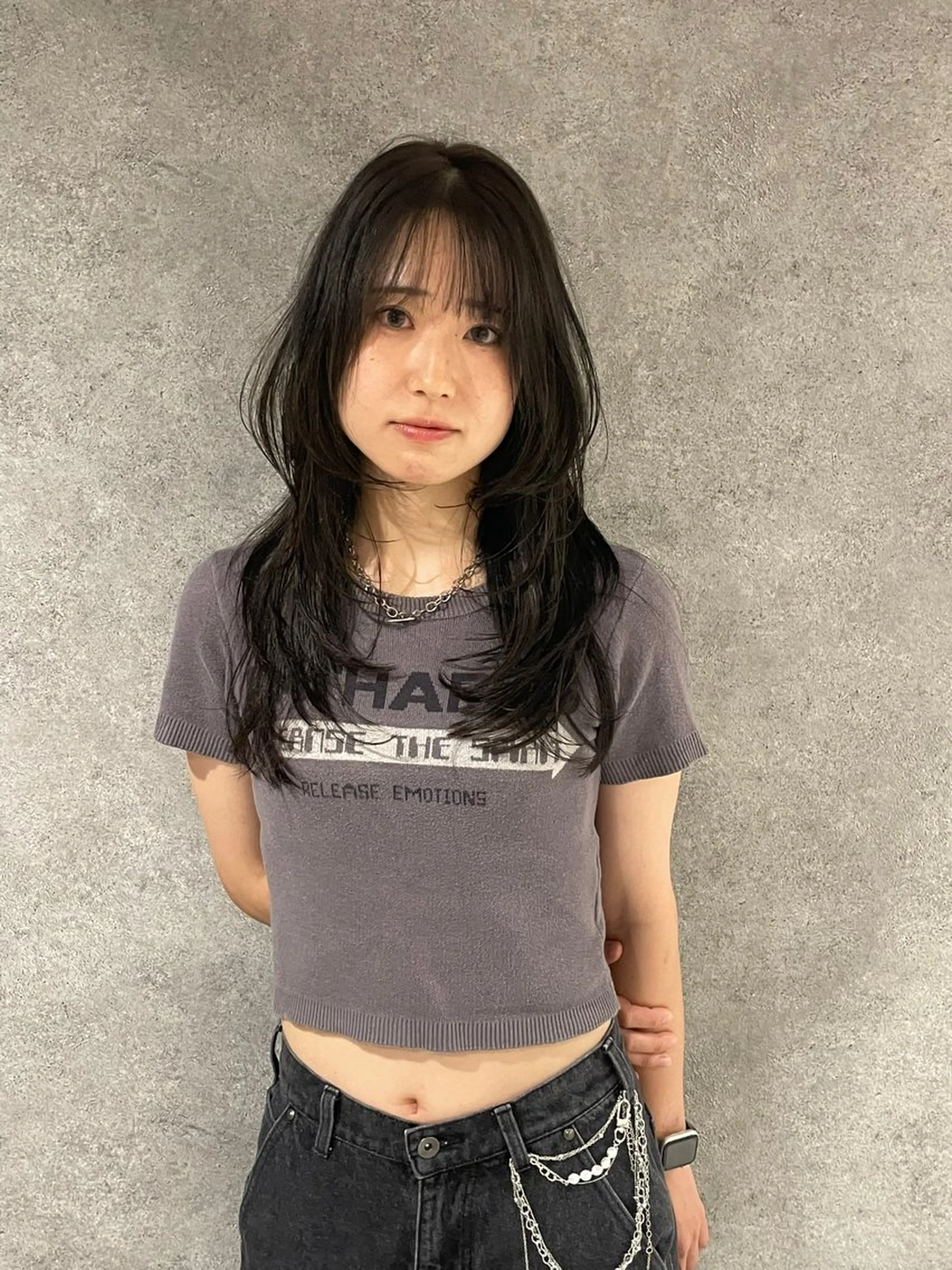 ロング ロングレイヤー 韓国風ヘア レイヤーカット ロング ウルフカット カット ヘアカラー トリートメント 髪質改善縮毛矯正 ◽️河野泰貴のヘアスタイル