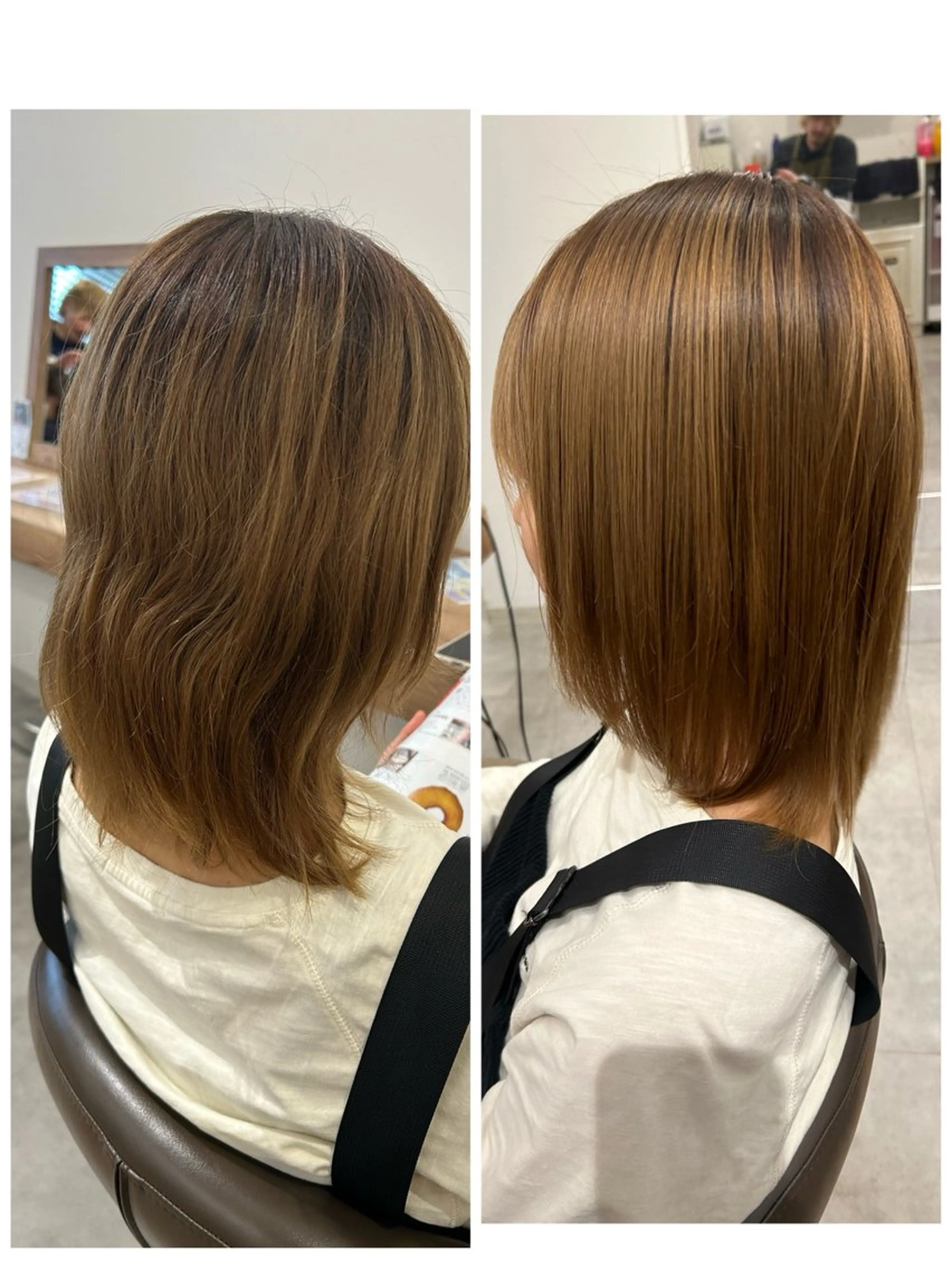 ミディアム パーマ 山越 美裕樹のヘアスタイル