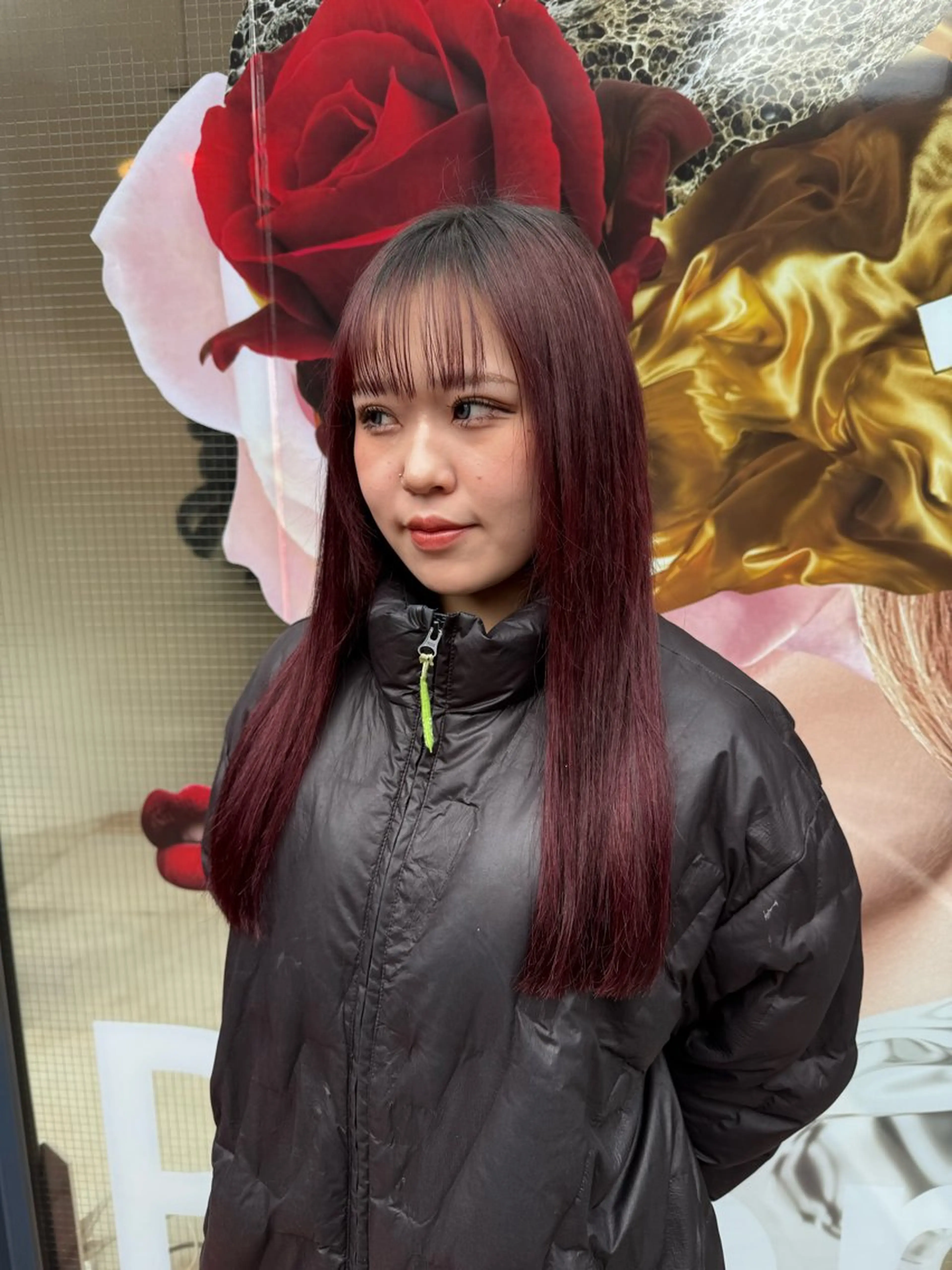 セミロング カラー ヘアアレンジ @kyoniyy KYONIのヘアスタイル