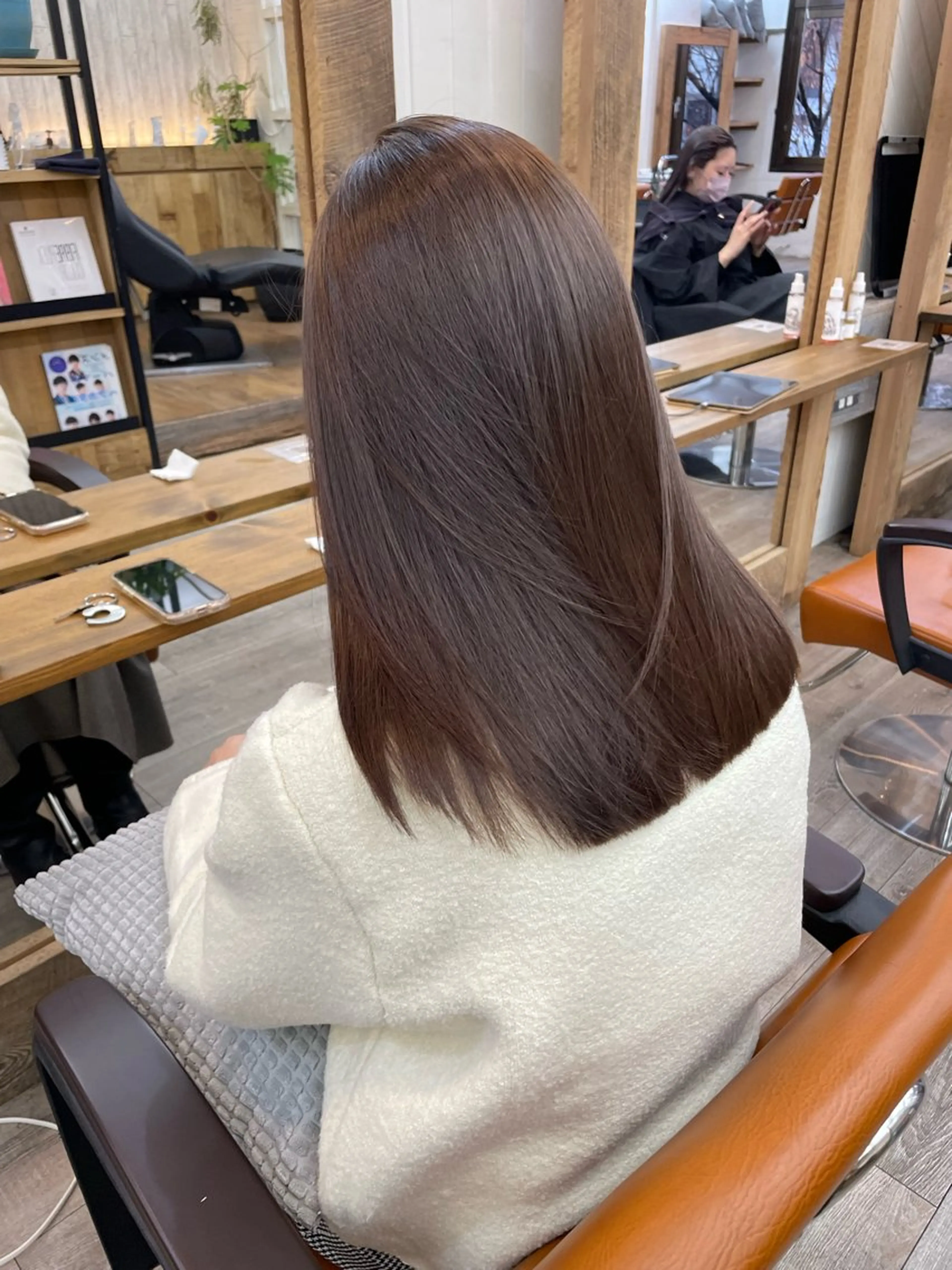 ミディアム カラー カット ヘアカラー トリートメント HIKARU副店長/ ✨️髪質改善のヘアスタイル