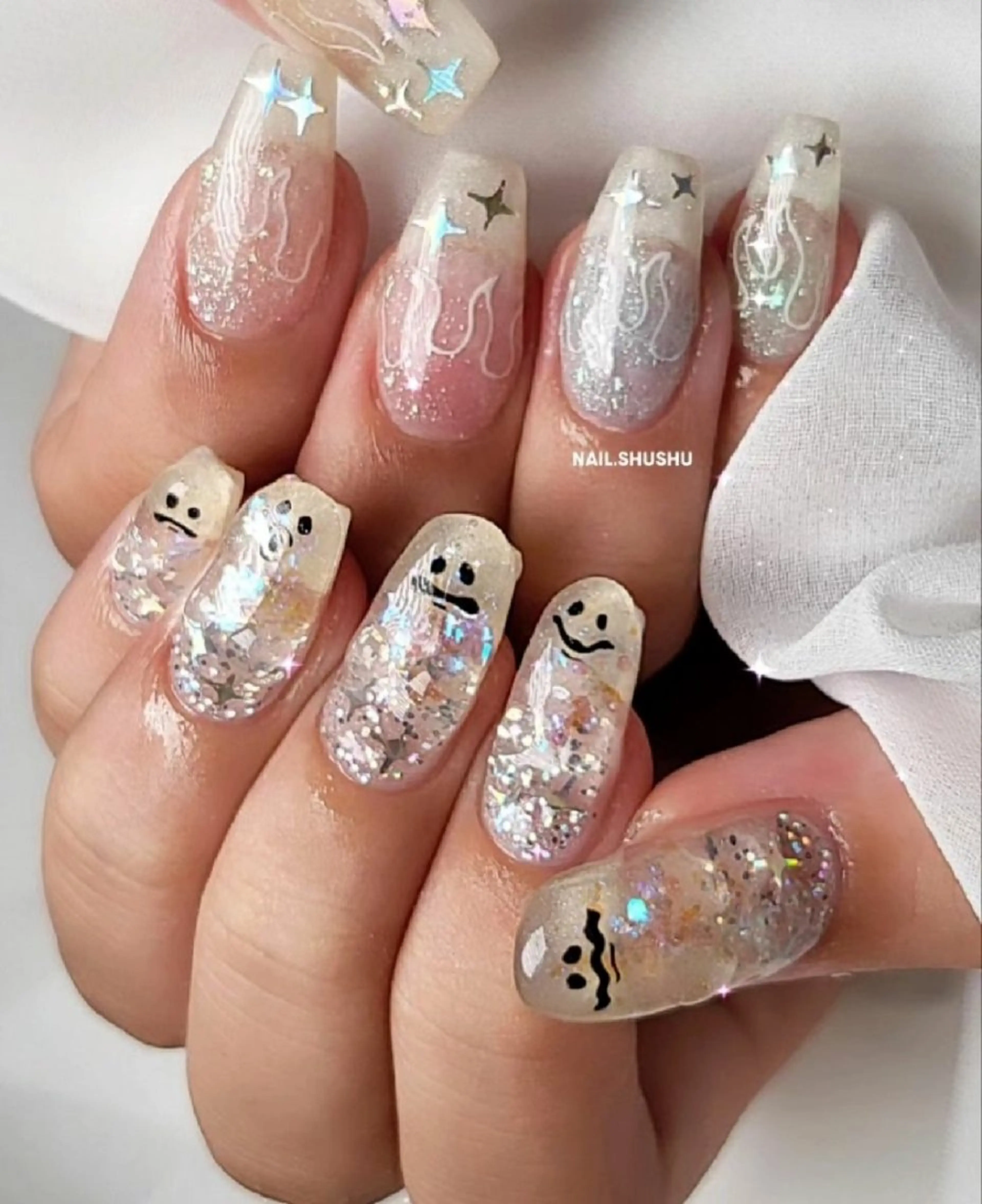 ネイル 持ち込み ニュアンスネイル ワンカラーネイル シンプルネイル 3dパーツ/流行り 👧shushu❤️のネイルデザイン