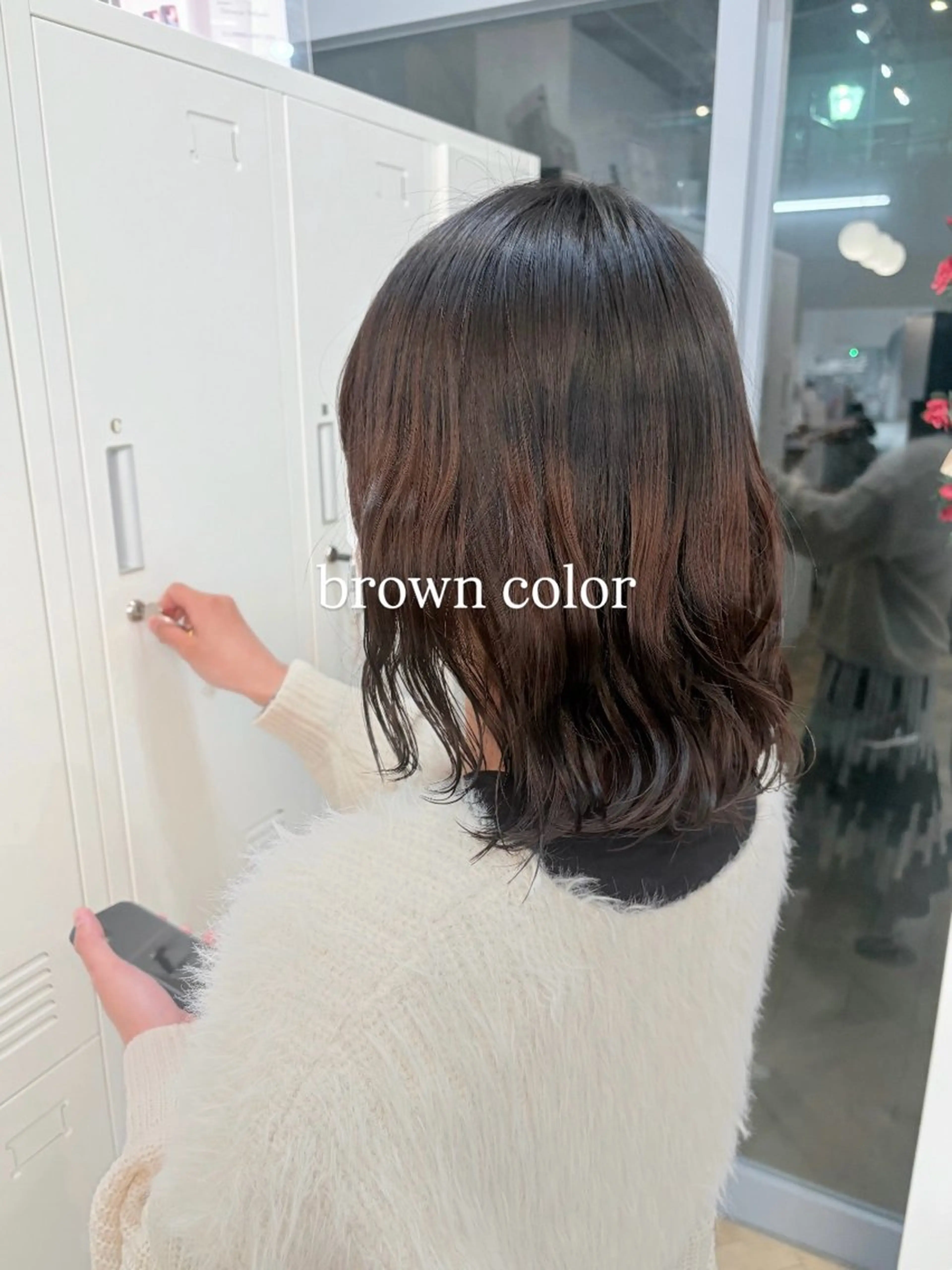 ミディアム カラー ミディアムレイヤー ブラウンカラー レイヤーカット 🫧ナギサ/本厚木/ ボブ/ミディアム🫧のヘアスタイル