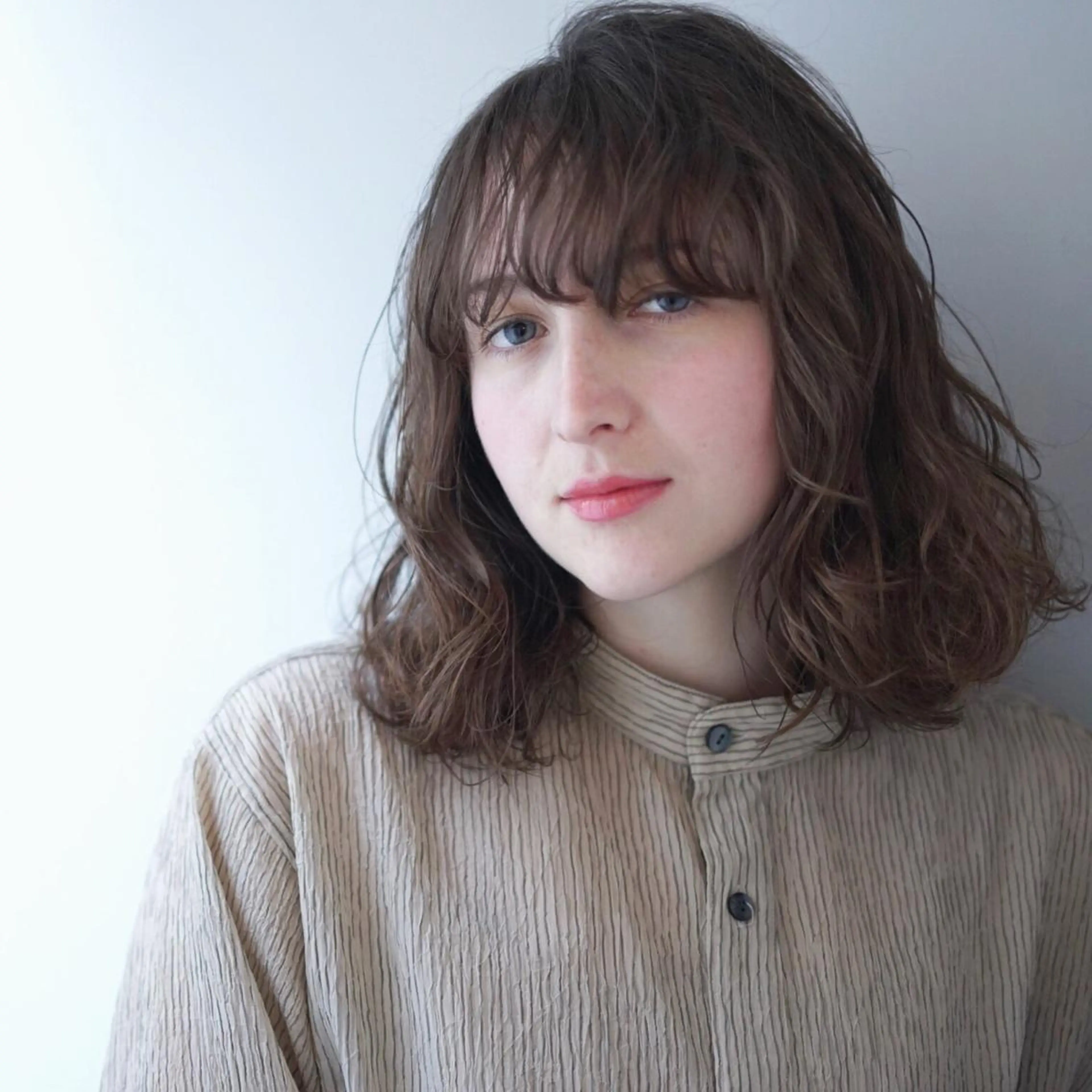 ミディアム カラー パーマ LOST CITY 横浜所属・🪐脱白髪染め 🪐松尾菜々美のヘアスタイル