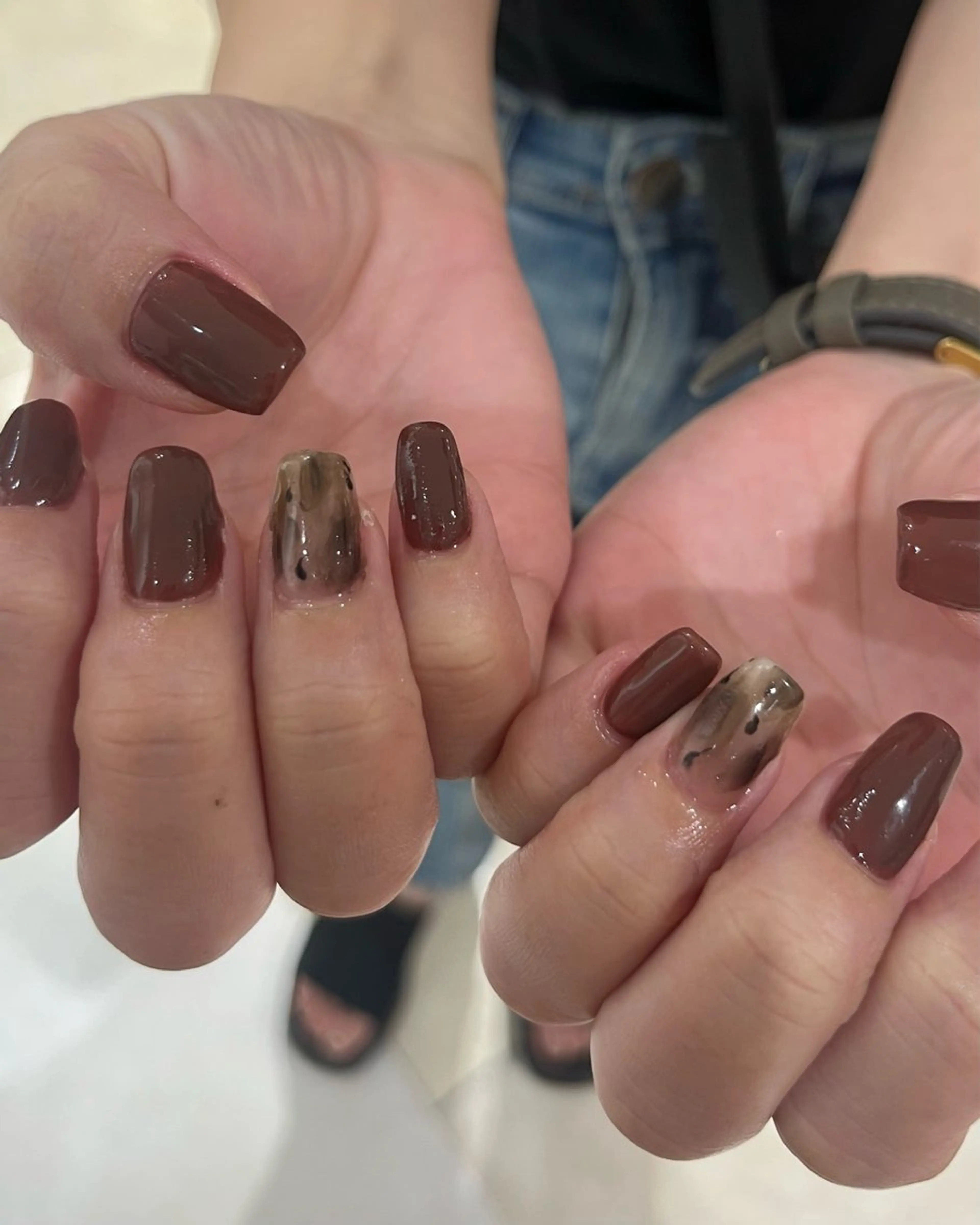 ネイル 持ち込み ニュアンスネイル ハンドネイル kanatsu yorikoのネイルデザイン