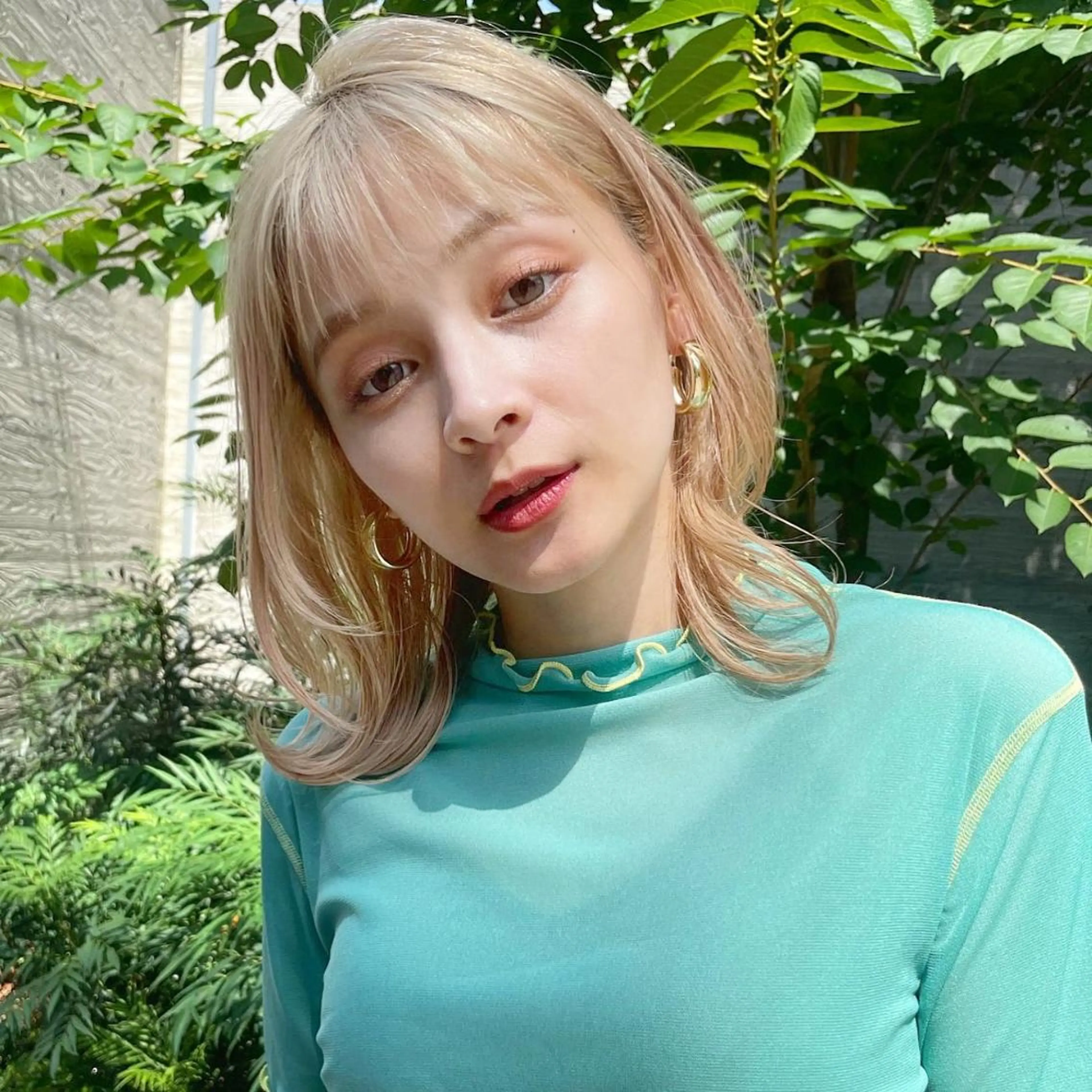 ミディアム カラー ♥️ブリーチ/ボブ/ レイヤー♥️maiのヘアスタイル