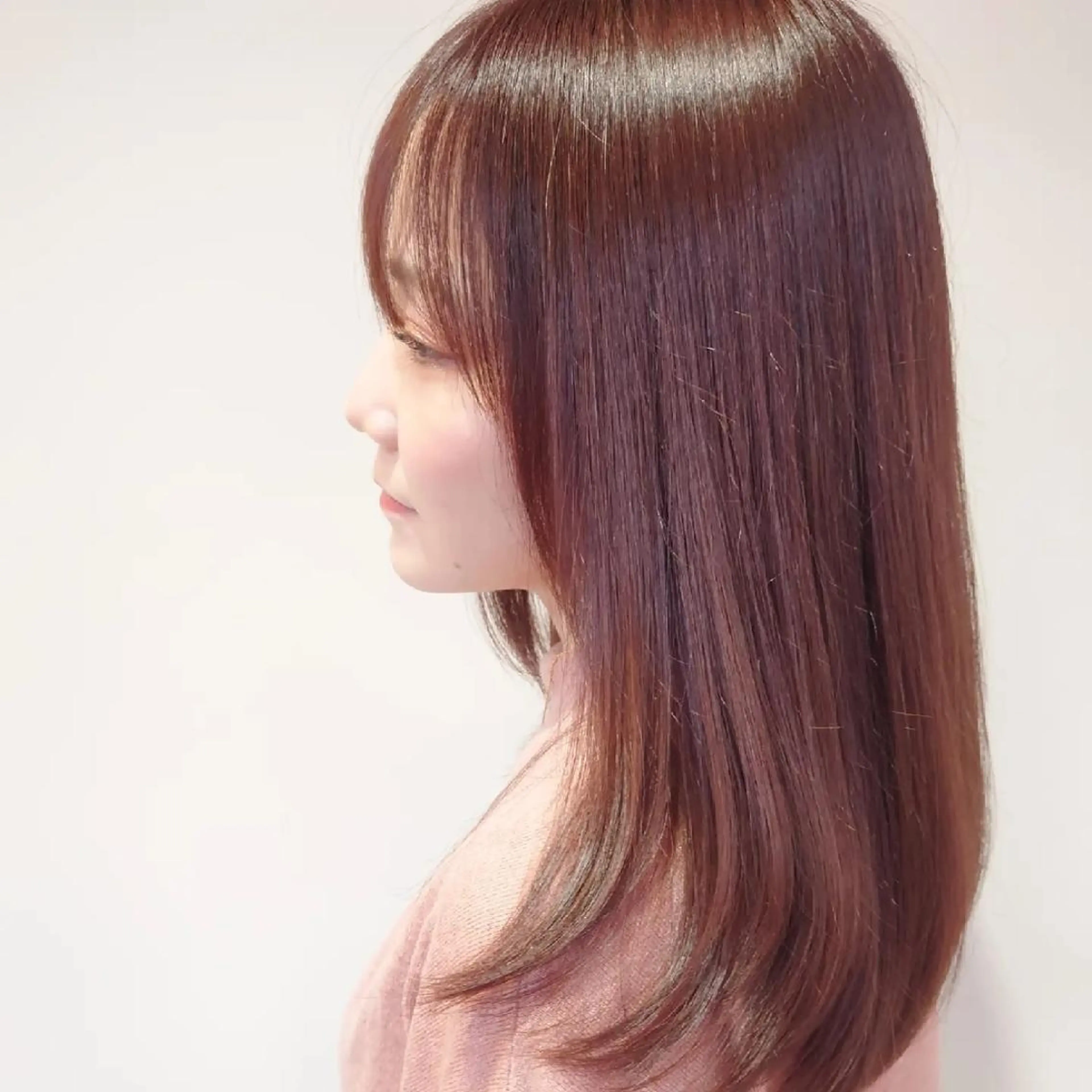 ロング カラー ブリーチ ブラウンカラー ケアブリーチ ピンクカラー ピンクブラウン 田中将平【 サロンマネージャー】のヘアスタイル