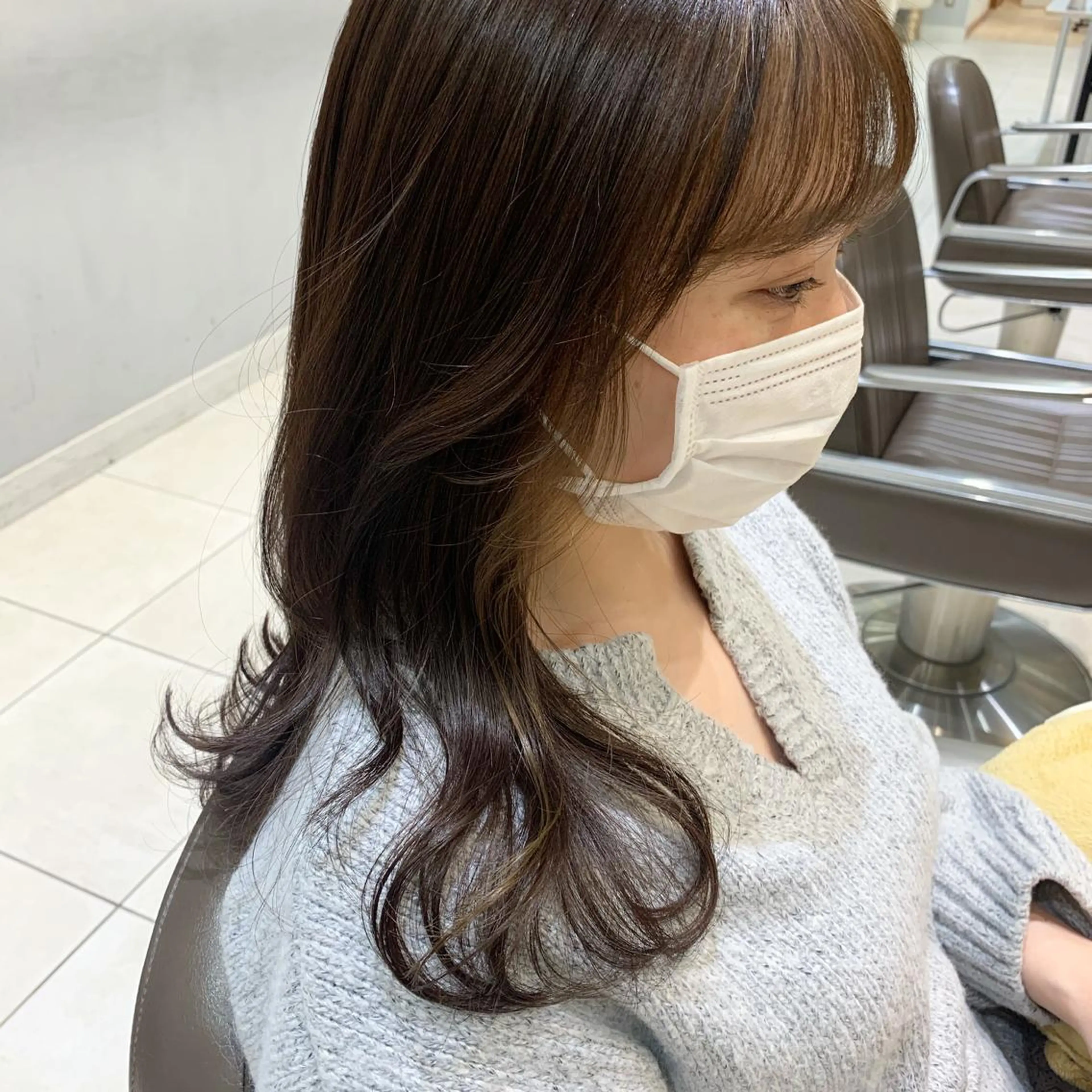 セミロング カット 縮毛矯正 トリートメント 髪質改善/縮毛矯正 🎀小林 唯 🎀のヘアスタイル