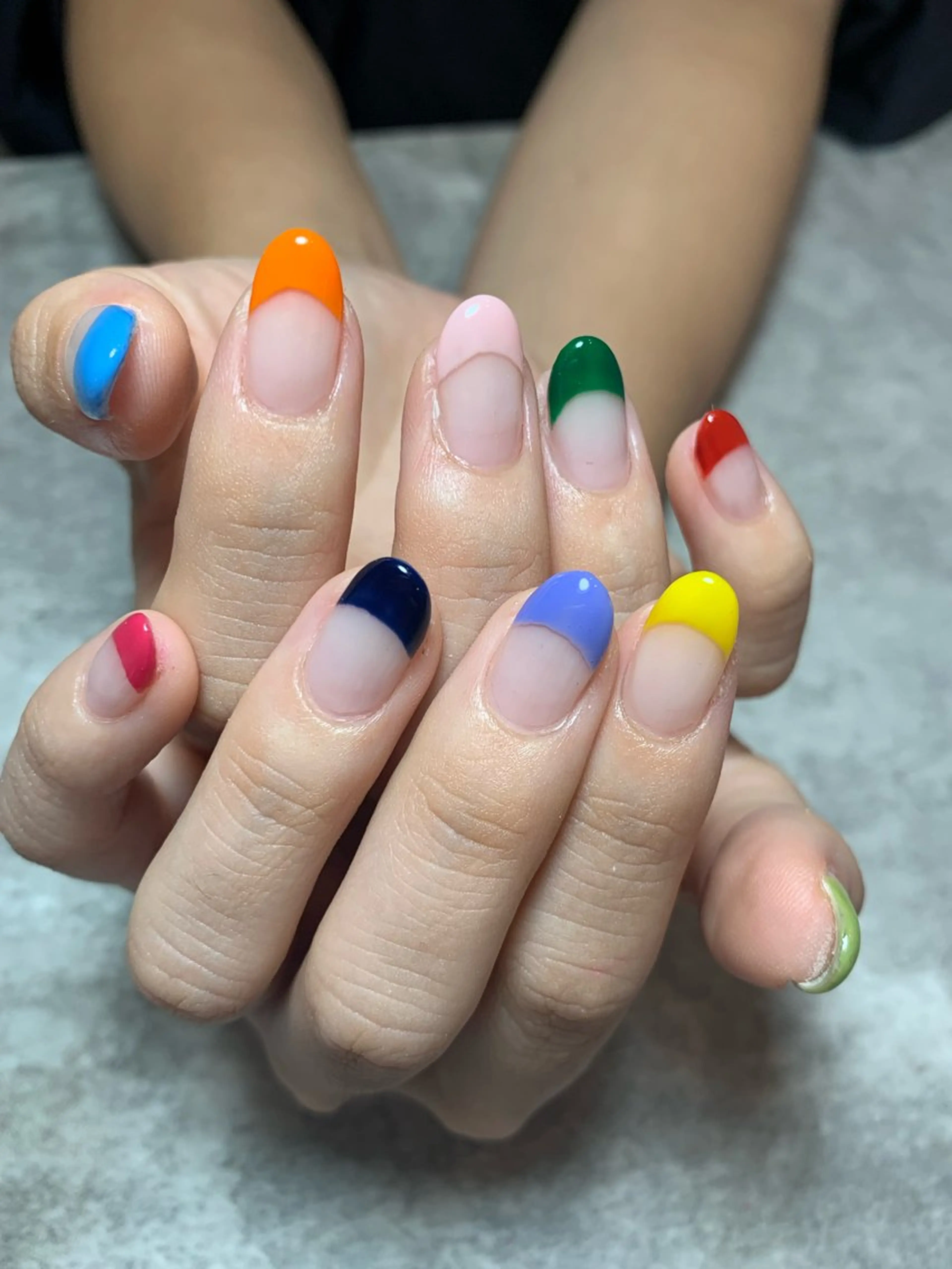 ネイル フレンチネイル 【ANEMONA】 NIHOのマツエク・マツパデザイン