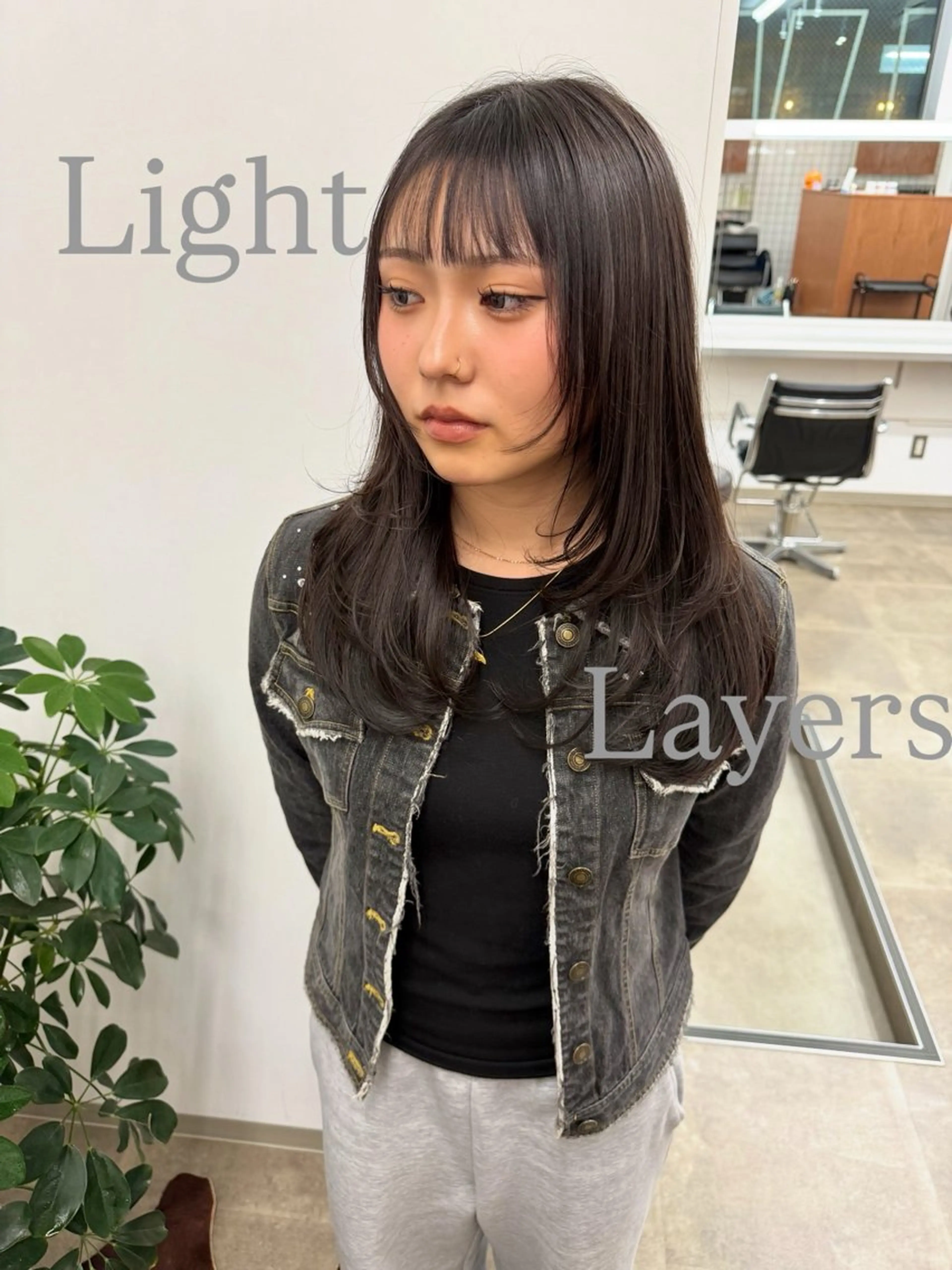 ミディアム ミディアムレイヤー レイヤーカット カット ヘアカラー 📍葛西りんたろう/ ENVのヘアスタイル