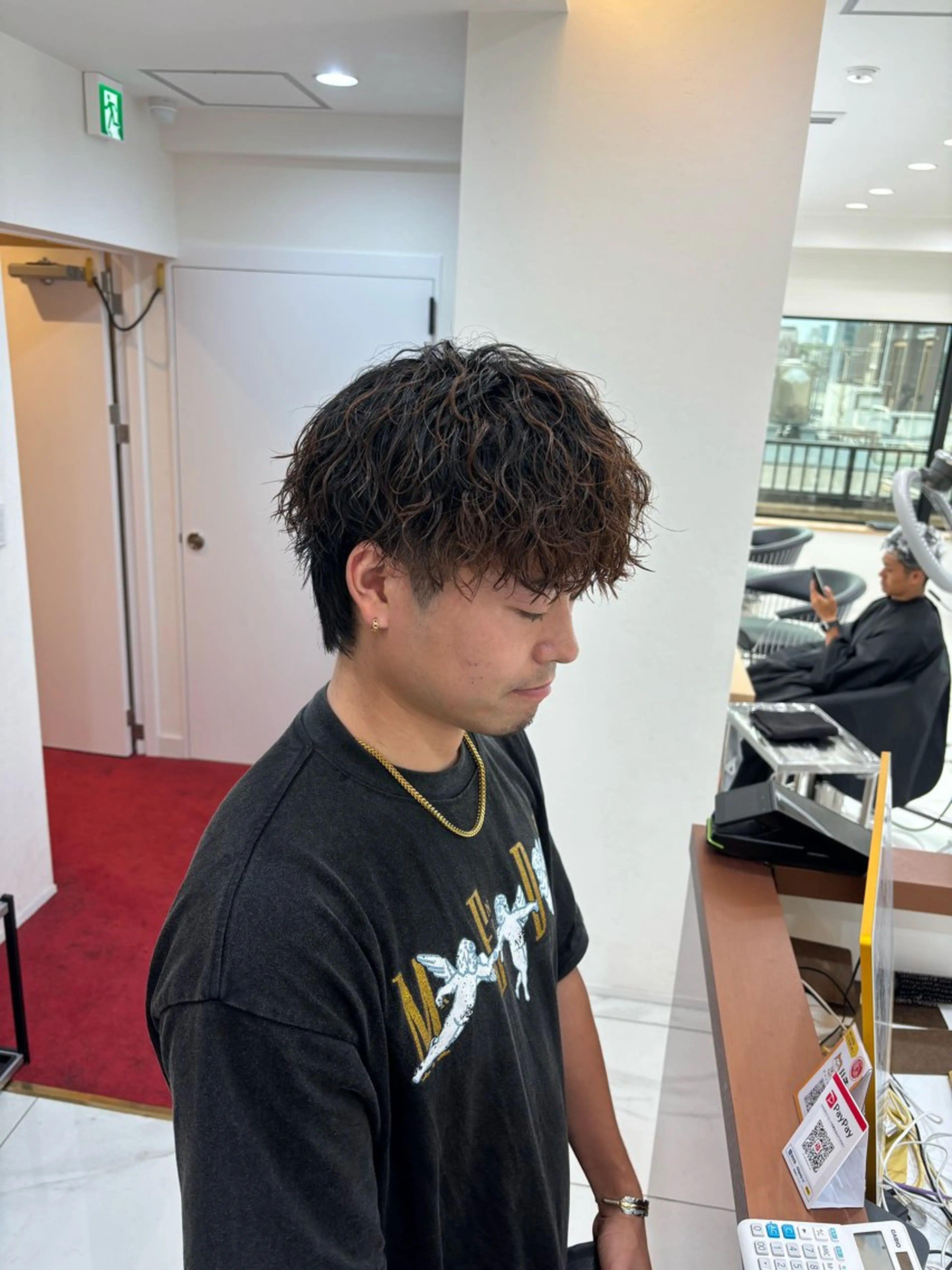 パーマ メンズ カット パーマ メンズパーマ/ メンズカット/仙田旭のヘアスタイル