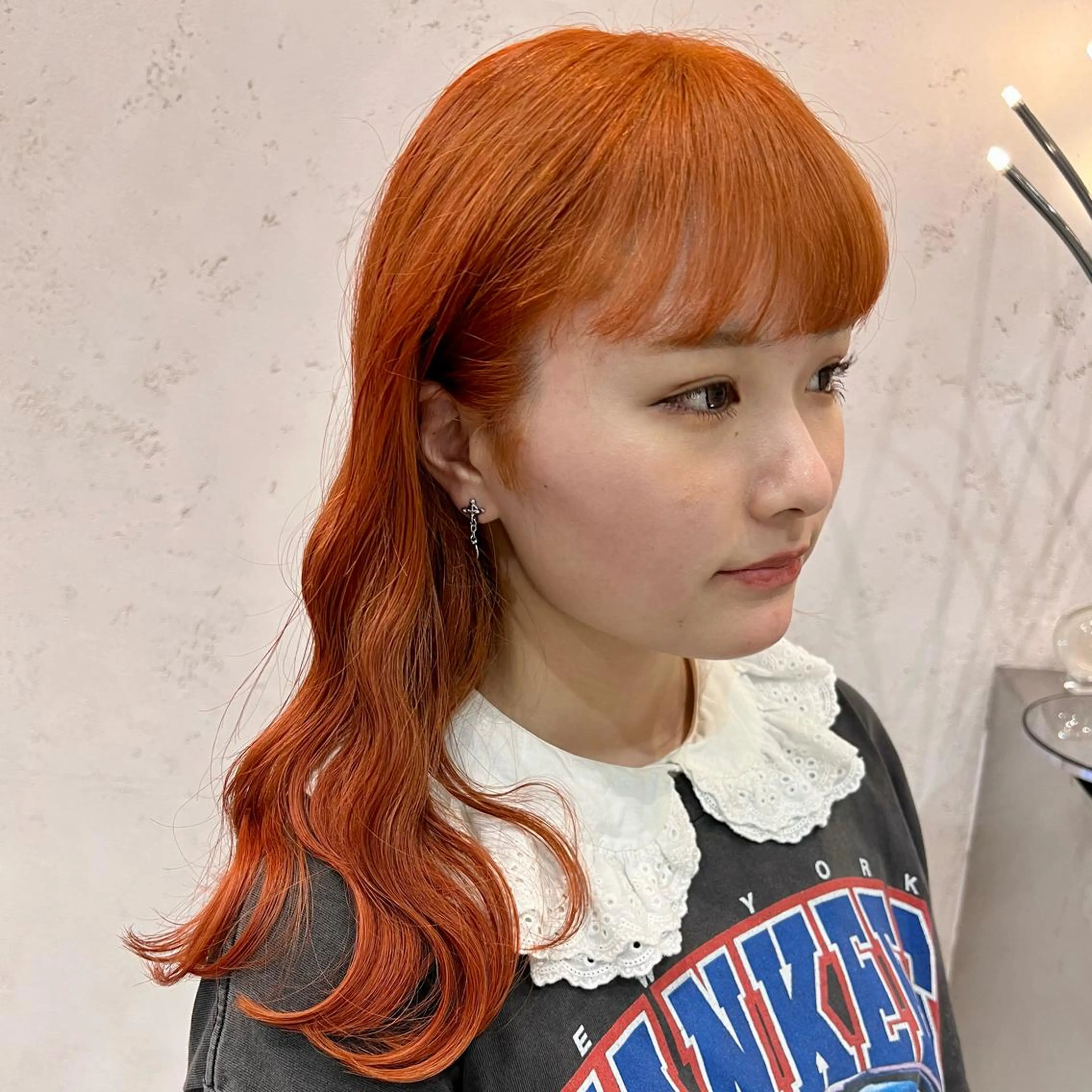 ロング カラー KEIGO/パーマ ハイトーン/DEANのヘアスタイル