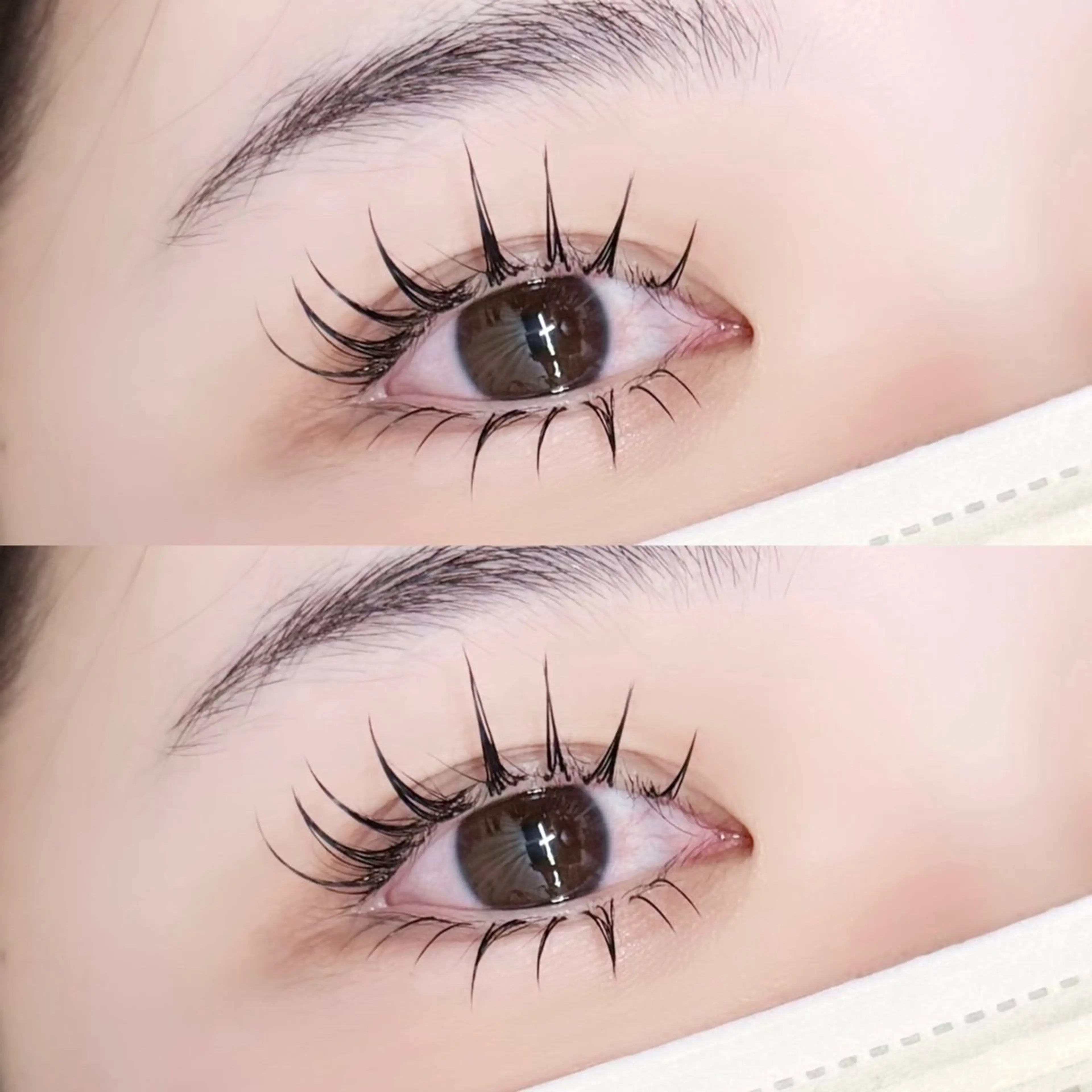 上下LED☆フラット100本《バインドロック60束》+下まつ毛30本¥9770の写真