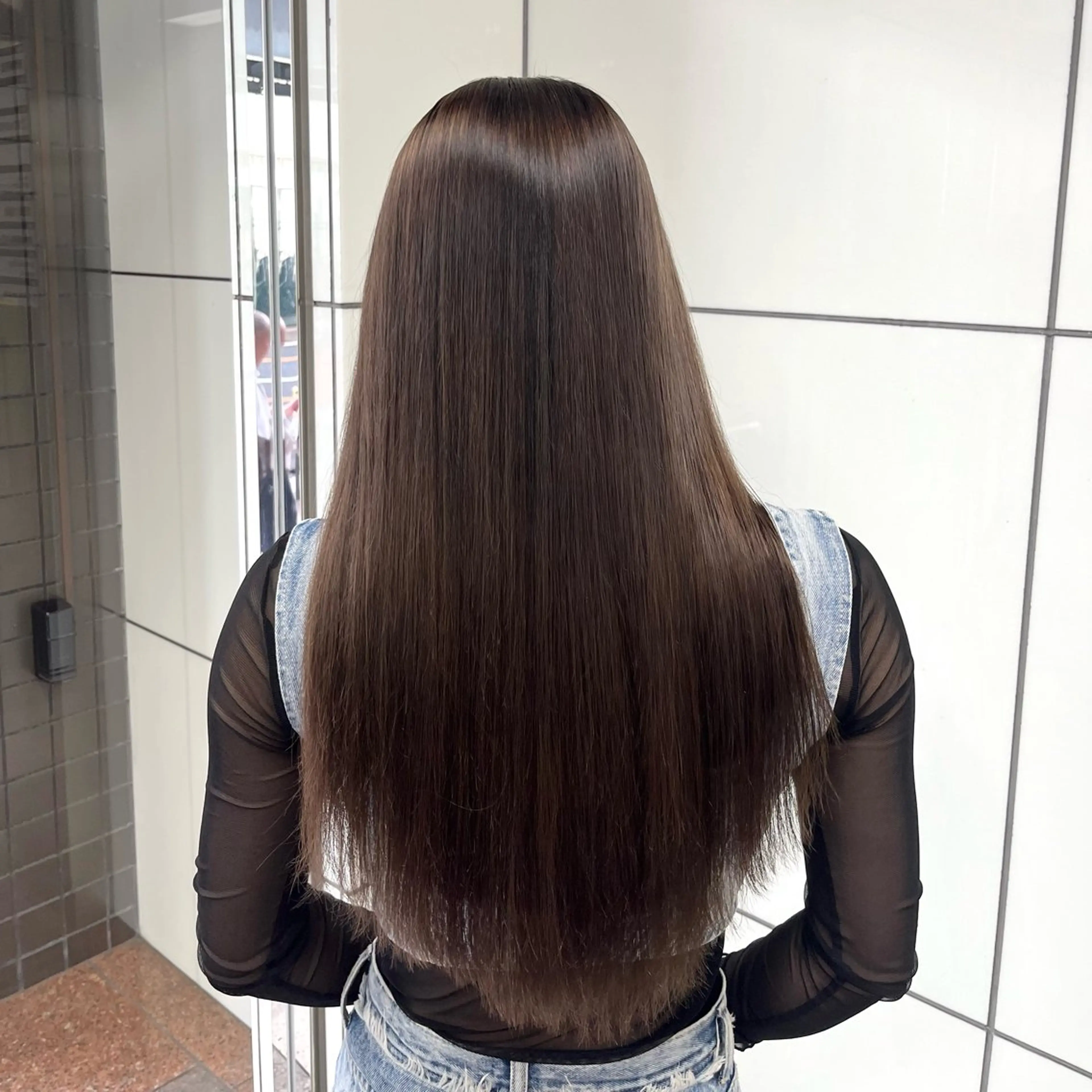 ロング カット 縮毛矯正 トリートメント 石原 悠貴のヘアスタイル