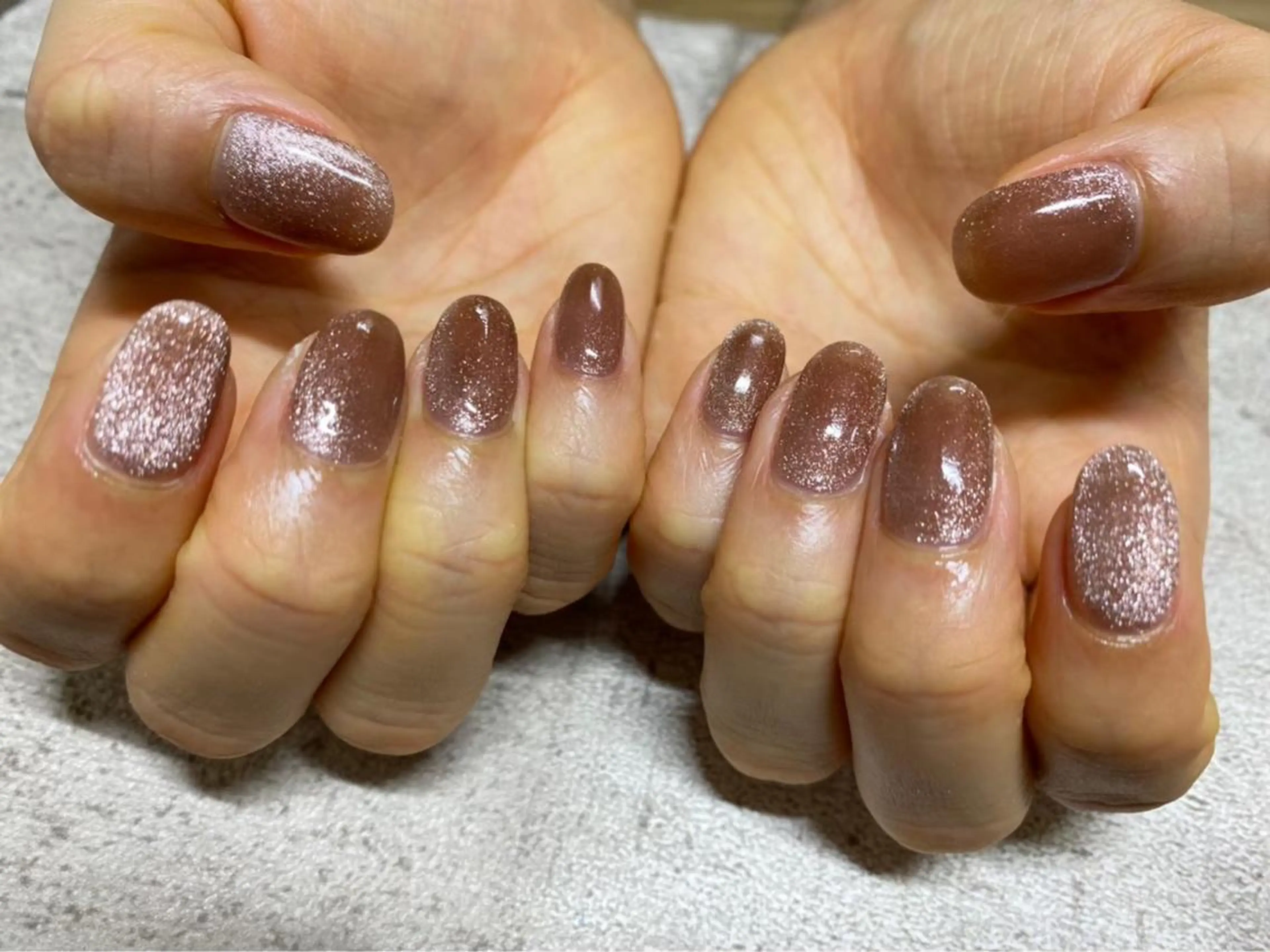 ネイル マグネットネイル ワンカラーネイル ハンドネイル mogunail &blowのネイルデザイン